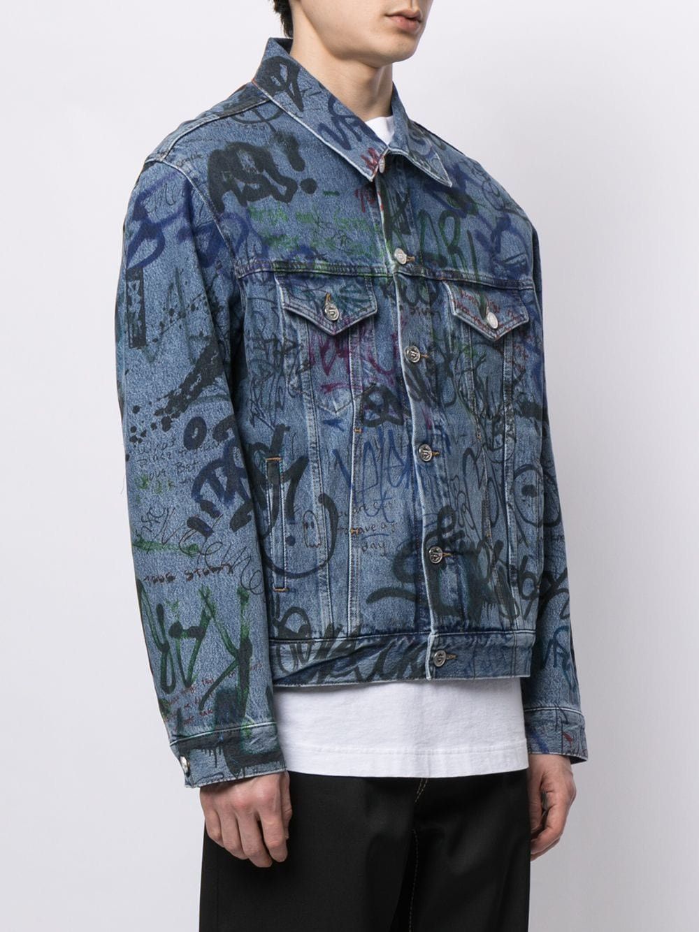 Vetements Vetements Graffiti Denim Jacket Size US L / EU 52-54 / 3 - 1 Thumbnail
