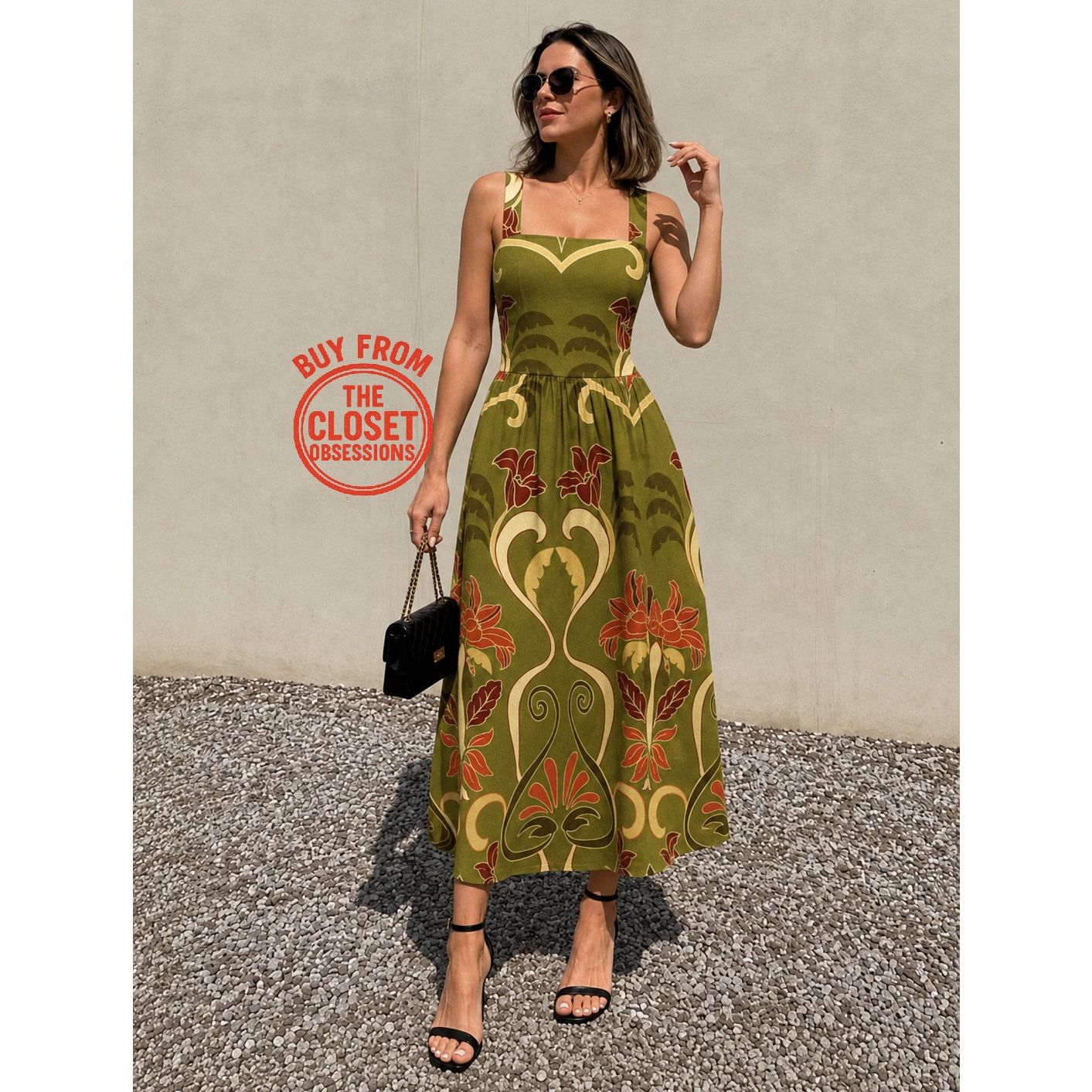 zara green printed dress Zara Floral Tiered Pinafore Apron Midi - S/M zara green floral midi dress