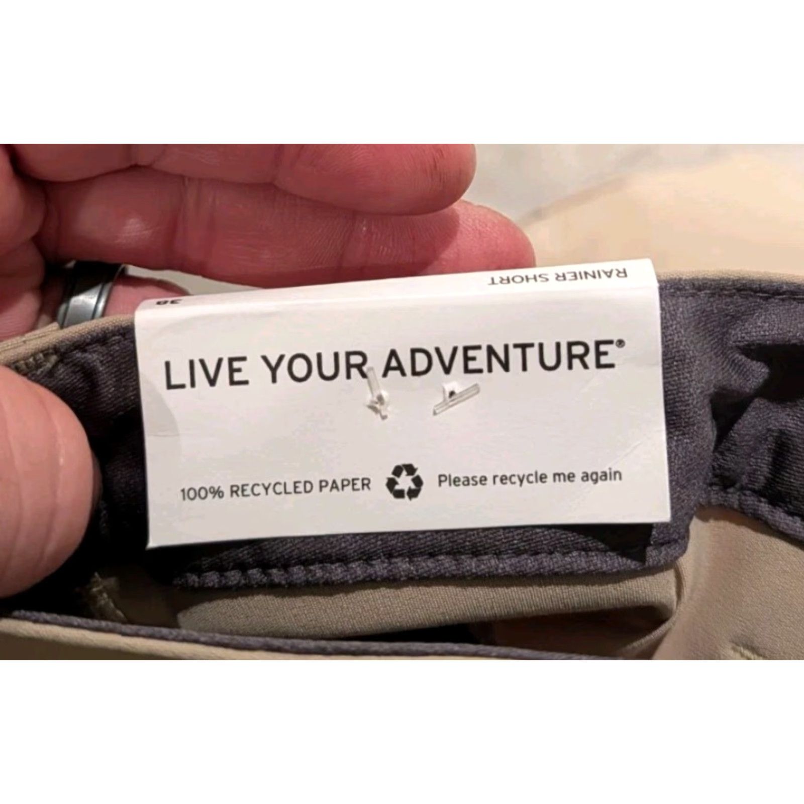 Eddie Bauer EDDIE BAUER Mens Rainier Tech Short Khaki 38 Regular Inseam 10" Nylon Spandex Breathable UPF 50+ Zipper Pocket Storm Repel Pockets NWT NEW Size US 38 / EU 54 - 6 Thumbnail