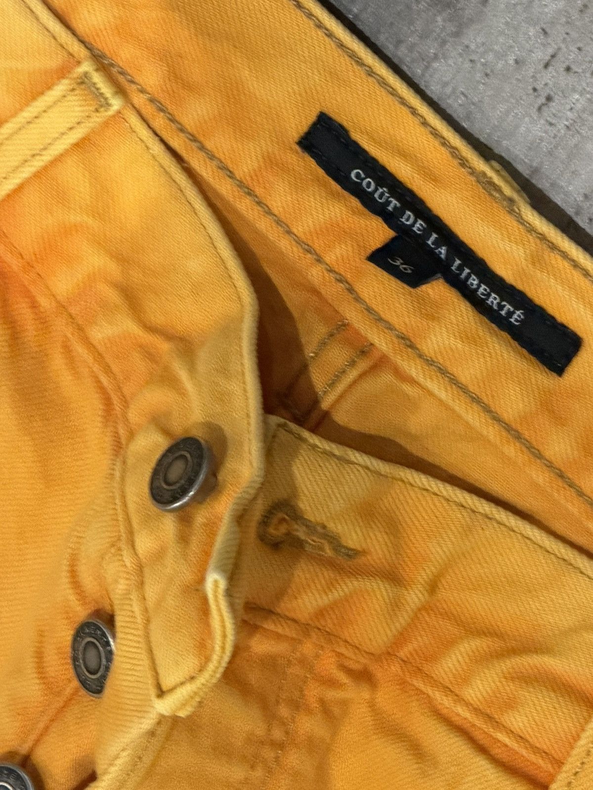 Cout de la Liberte Orange/Yellow Cout Jeans 36 Size US 38 / EU 54 - 3 Thumbnail