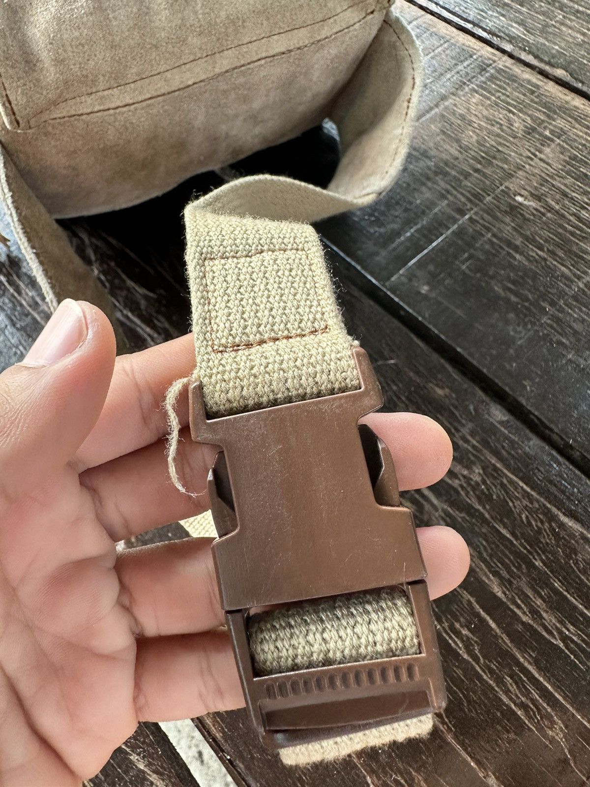Japanese Brand Leather pouch bag nice design Size ONE SIZE - 6 Thumbnail