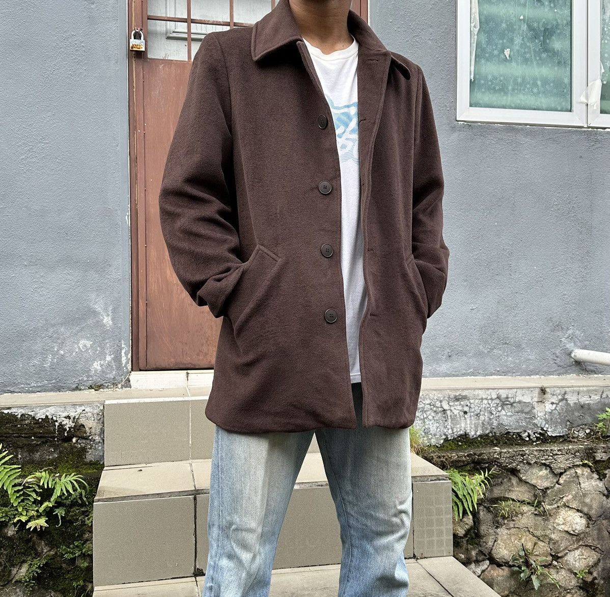 Lanvin **grail**Lanvin Paris Brown Pure Wool Soft Suede Jacket Size US M / EU 48-50 / 2 - 2 Thumbnail