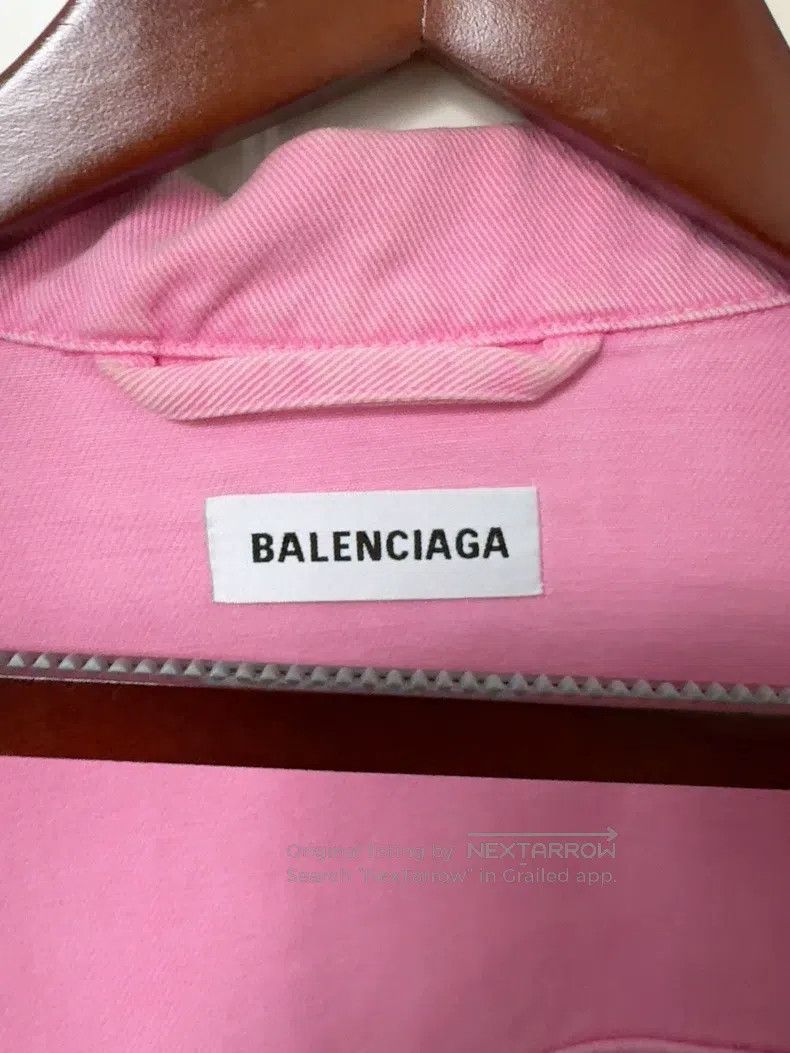 Balenciaga Balenciaga Pink denim jacket Size XXS / US 00 / IT 34 - 5 Thumbnail