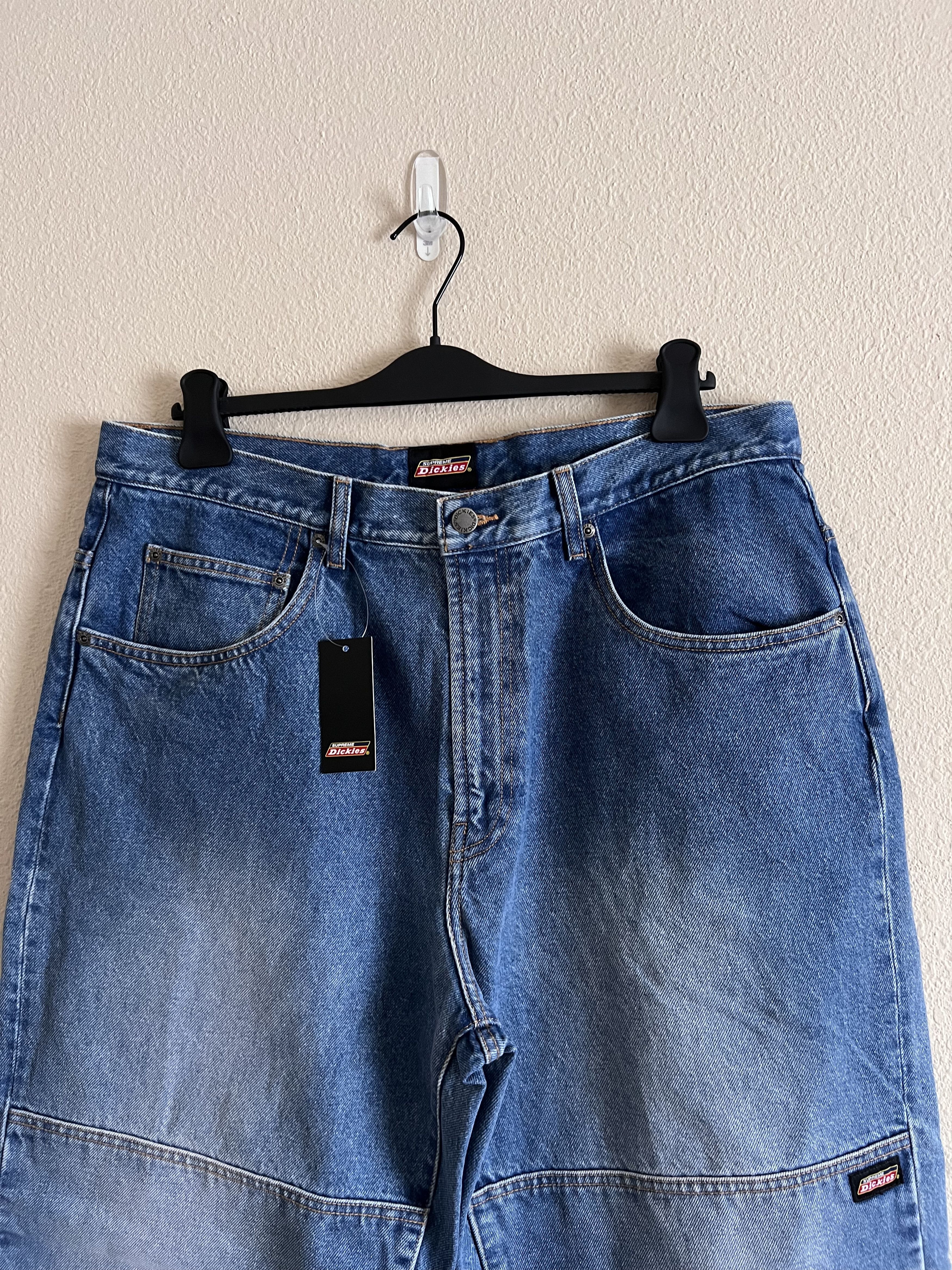 Supreme Supreme Dickies Double Knee Baggy Jeans in Washed Indigo | Grailed
