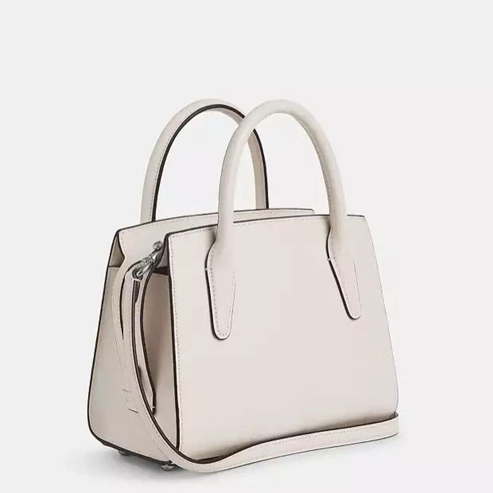 Coach New COACH Andrea Carryall Shoulder Bag Leather CP081 Chalk Size ONE SIZE - 10 Thumbnail