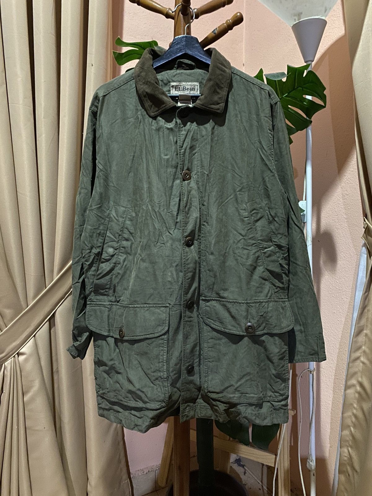 L.L. Bean Vintage L.L.Bean Men’s Field Coat – Olive Green Jacket Size US M / EU 48-50 / 2 - 7 Thumbnail