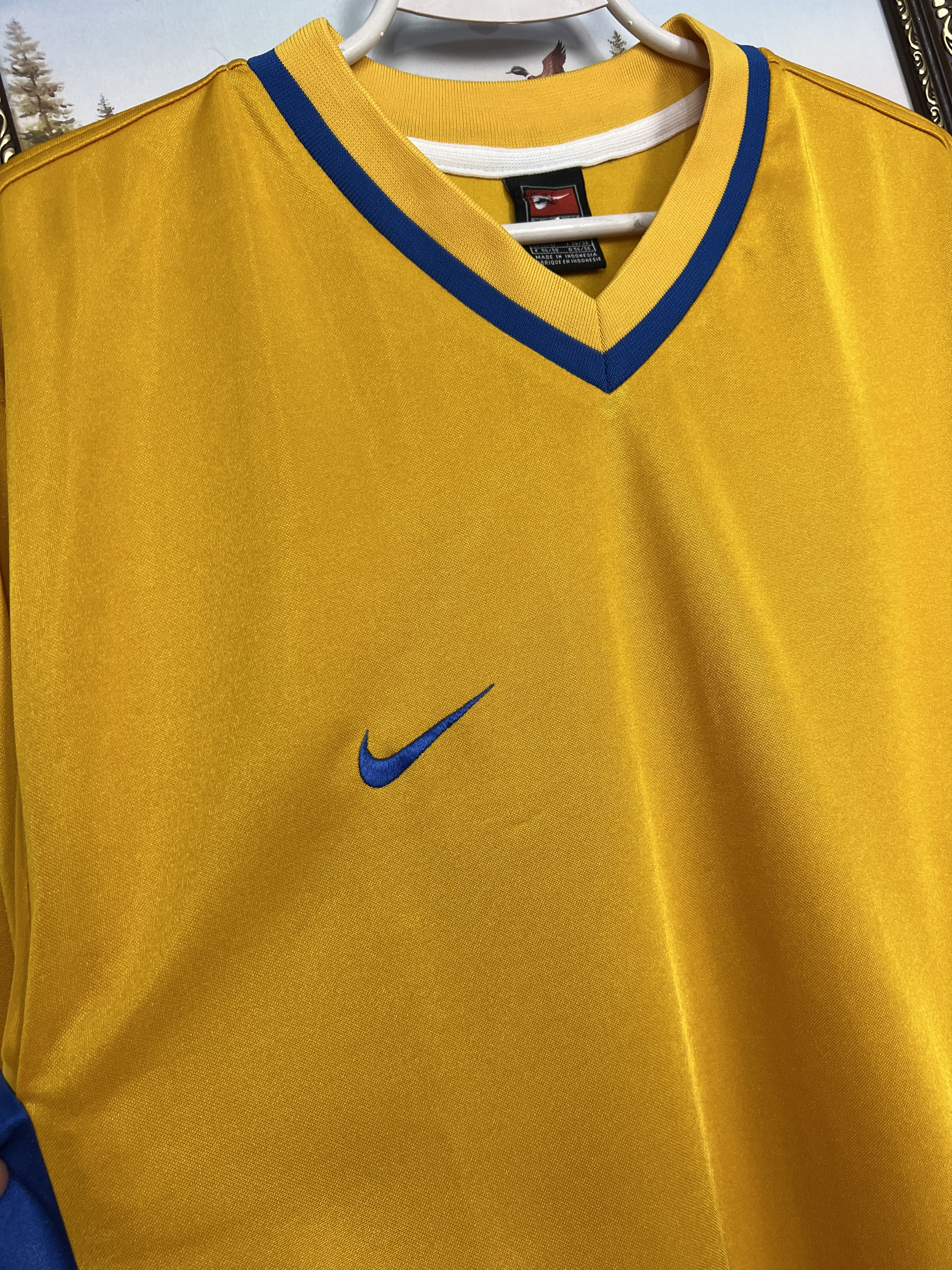 Nike Vintage 90's Nike Football Template Shirt Soccer Long Sleeve Size US XL / EU 56 / 4 - 3 Thumbnail