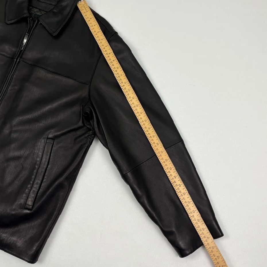 Liz Claiborne VINTAGE Claiborne Leather Jacket Mens L Full Zip Coat Black Size US L / EU 52-54 / 3 - 5 Thumbnail
