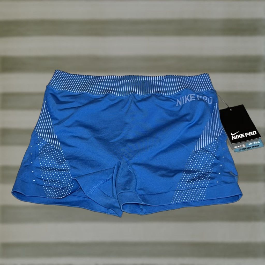 Nike Nike PRO Hyper COOL 3.0" Compression Shorts Womens M Blue Dri-Fit NWT Size 32" / US 10 / IT 46 - 1 Thumbnail