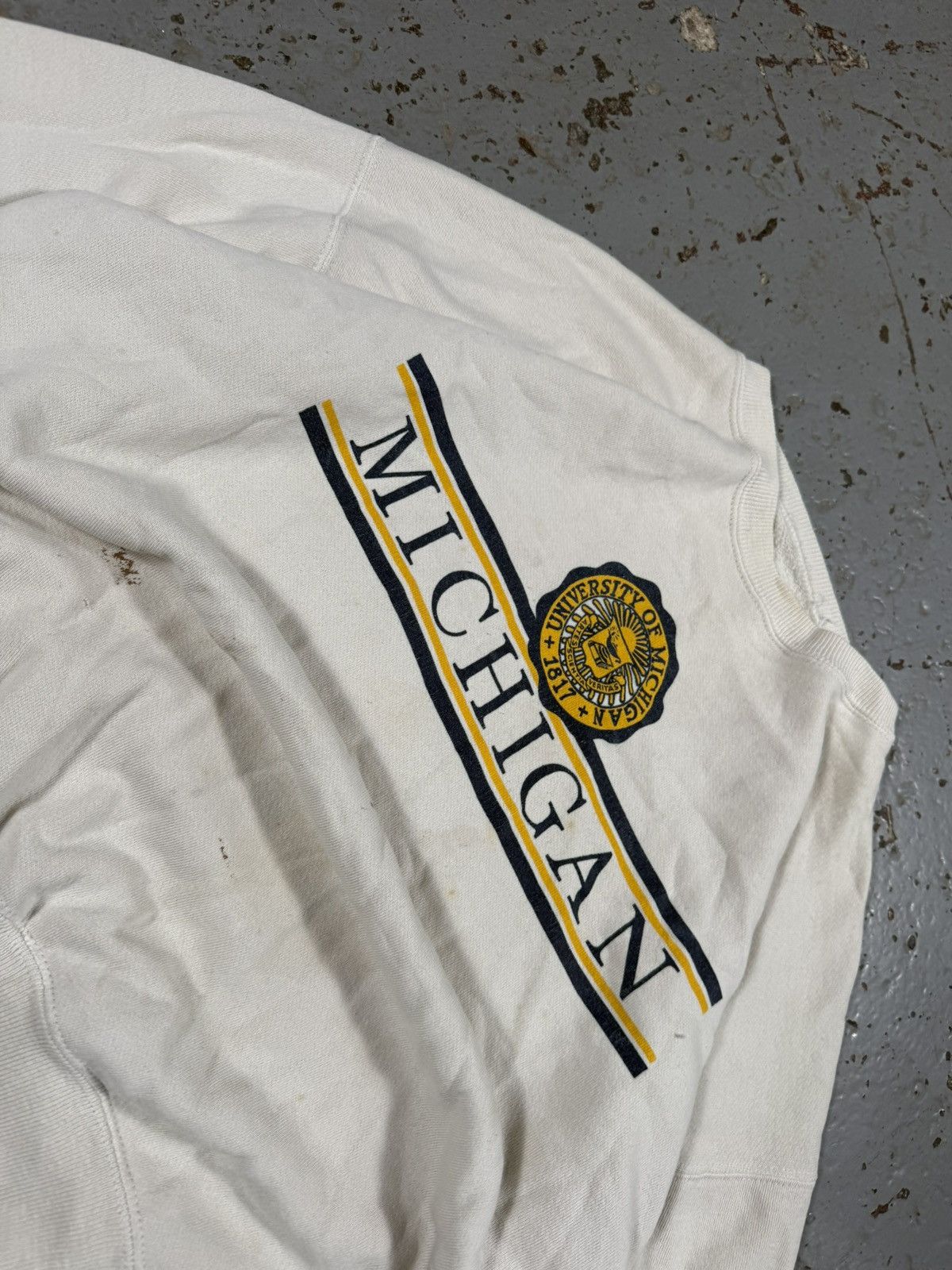 NCAA Vintage Michigan State Distressed Sweater Size US L / EU 52-54 / 3 - 2 Thumbnail