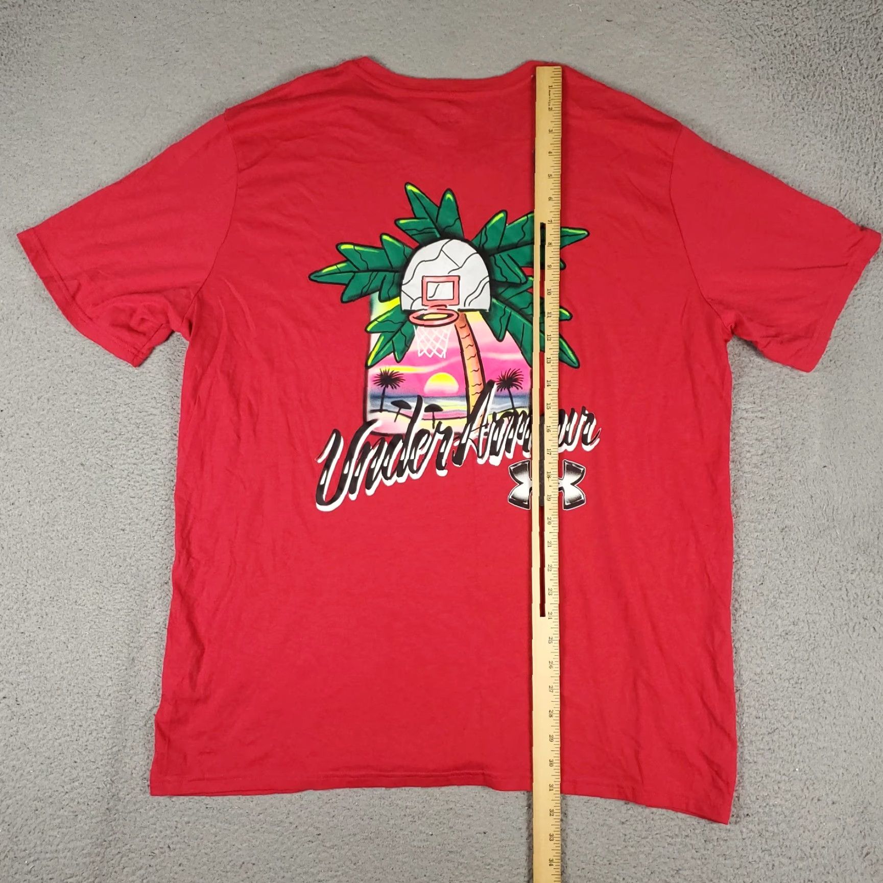 Under Armour VINTAGE Under Armour Shirt Mens 3XL Red Logo T-Shirt Crew Neck Short Sleeve Adult Red Under Armour HeatGear Sports Mens Size US XXL / EU 58 / 5 - 5 Thumbnail