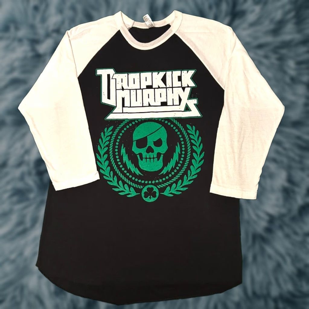 Vintage VINTAGE Dropkick Murphys Band Tee The Boys Are Back Tour Raglan Shirt Mens M Black 90s Rock Concert Mens Size US M / EU 48-50 / 2 - 1 Thumbnail