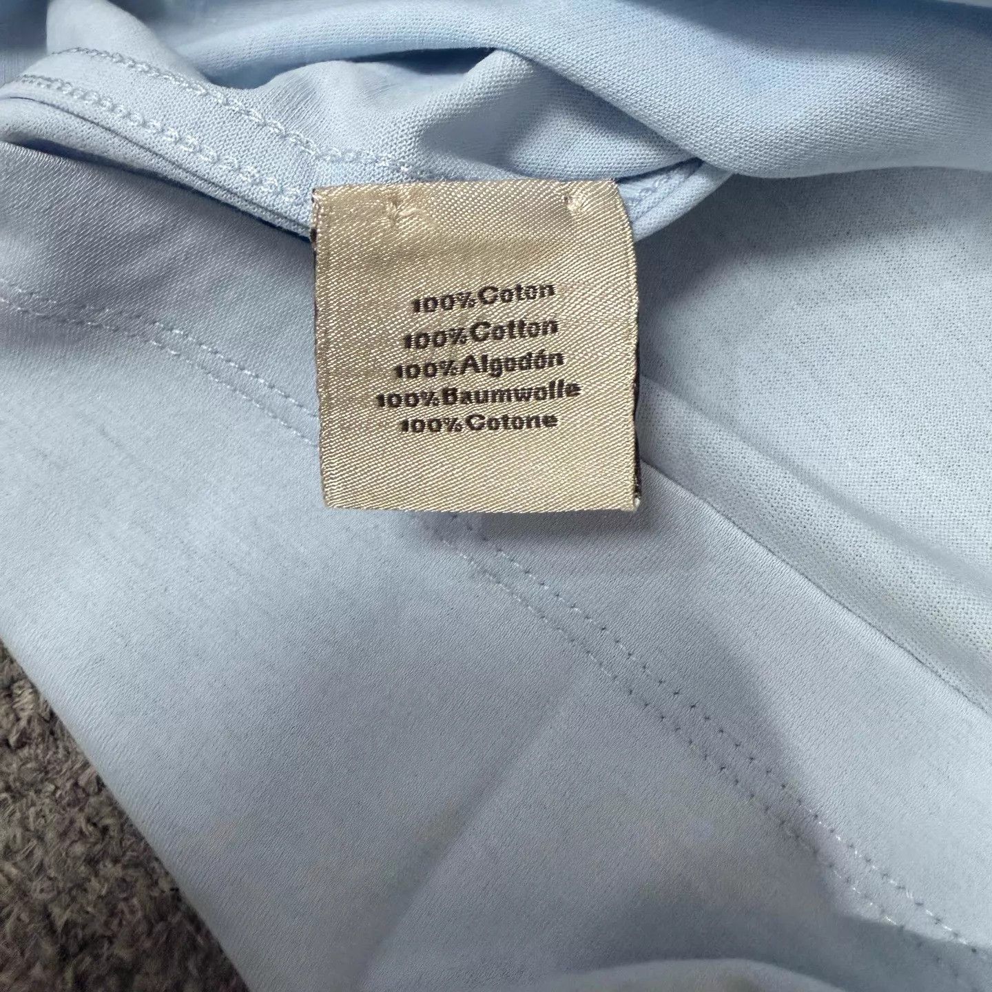 Hermes Hermes Blue Chest Pocket Short Sleeve L 95 New Size L / US 10 / IT 46 - 4 Thumbnail