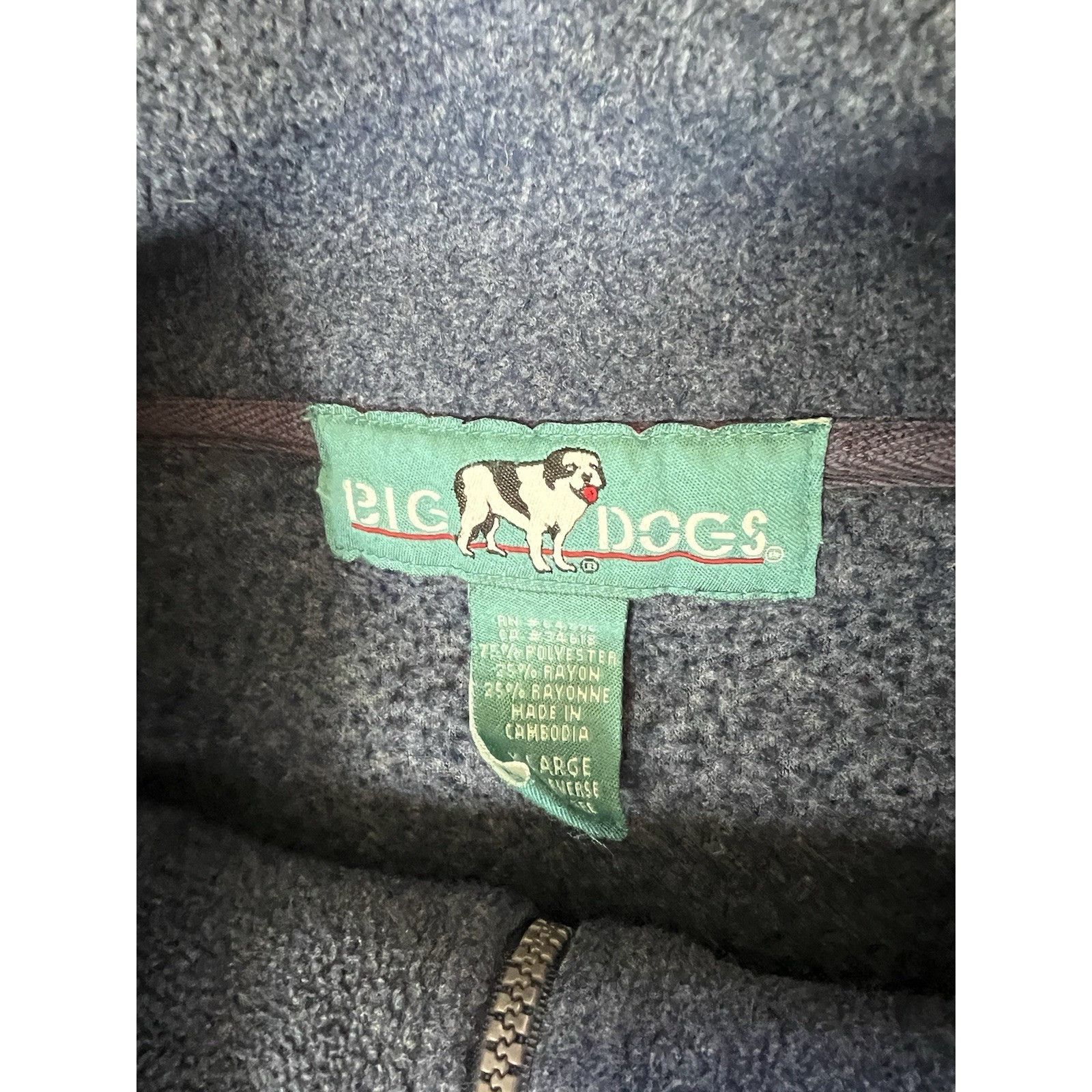 Big Dogs Vintage Big Dogs 1/4 Zip Fleece Sweatshirt Size XL Blue 90s Size US XL / EU 56 / 4 - 3 Thumbnail