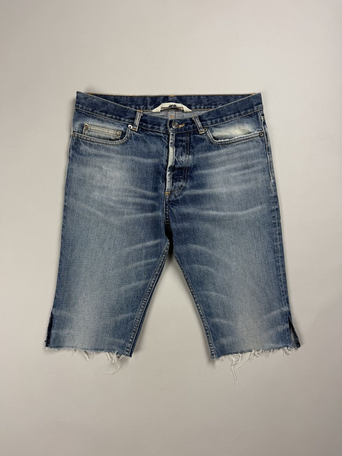 Designer × Golden Goose GGDB Golde Goose Deluxe Brand Men’s Distressed Denim Shorts Size US 30 / EU 46 - 1 Thumbnail
