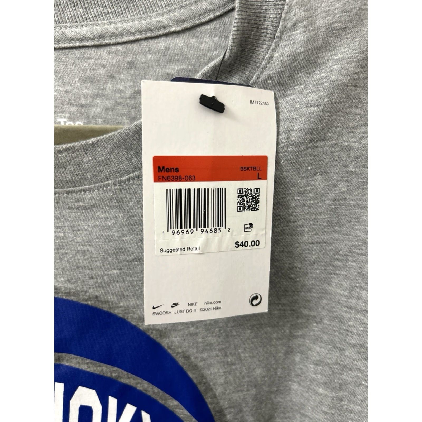 Nike Nike Kentucky Wildcats Shirt Mens L Gray L/S Crew Neck UK Swoosh Logo NWT College Football Basketball Size US L / EU 52-54 / 3 - 5 Thumbnail