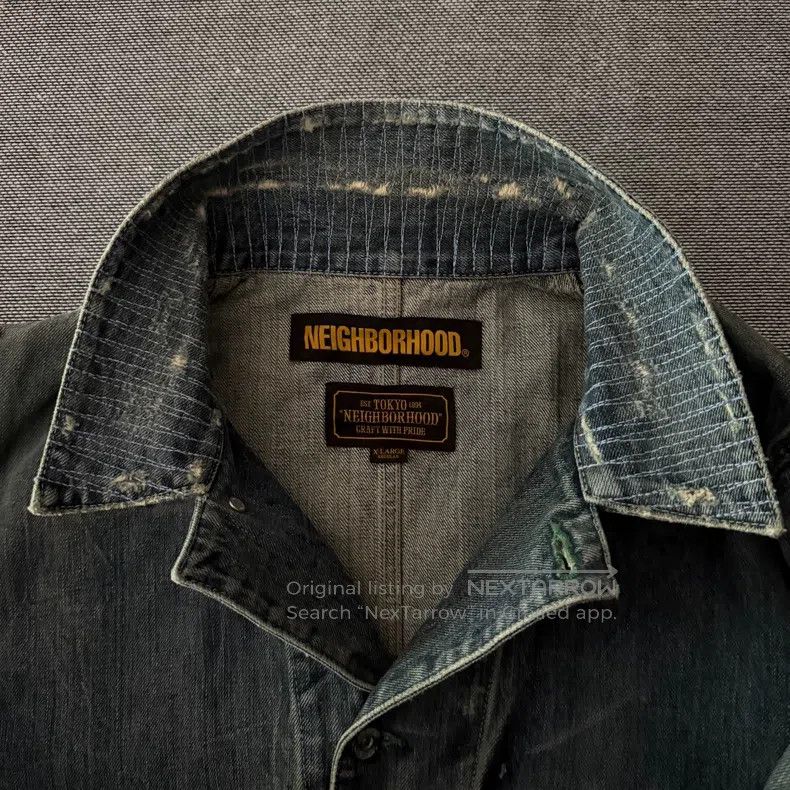 Neighborhood Neighborhood Work Denim Jacket Size US XL / EU 56 / 4 - 3 Thumbnail