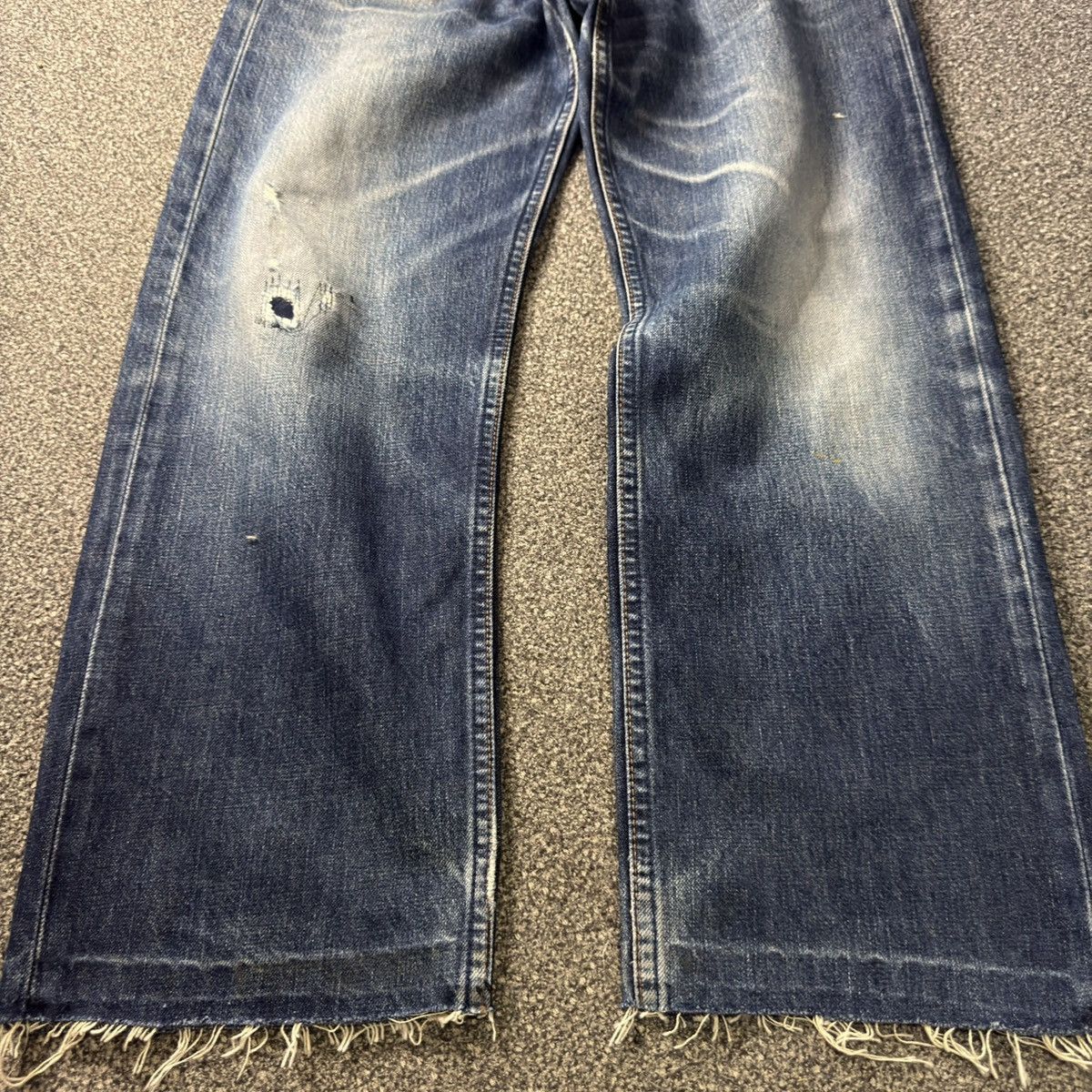 Engineered Garments × Levi's Vintage 90s Levis 503 Distressed Ripped Faded Aging Denim Size US 33 - 8 Thumbnail