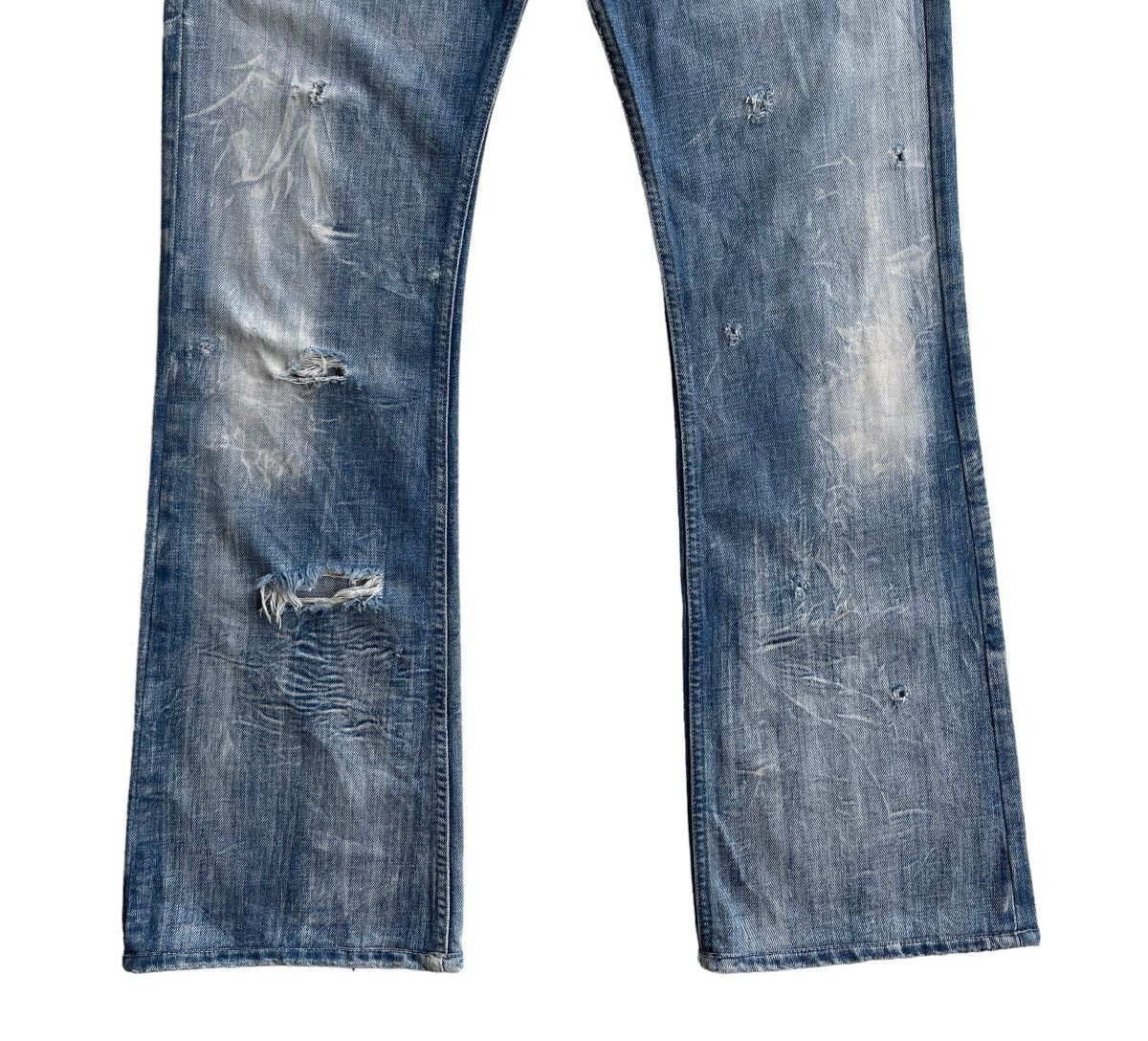 Diesel Diesel Zathan Distressed Flare Denim Size US 30 / EU 46 - 10 Thumbnail