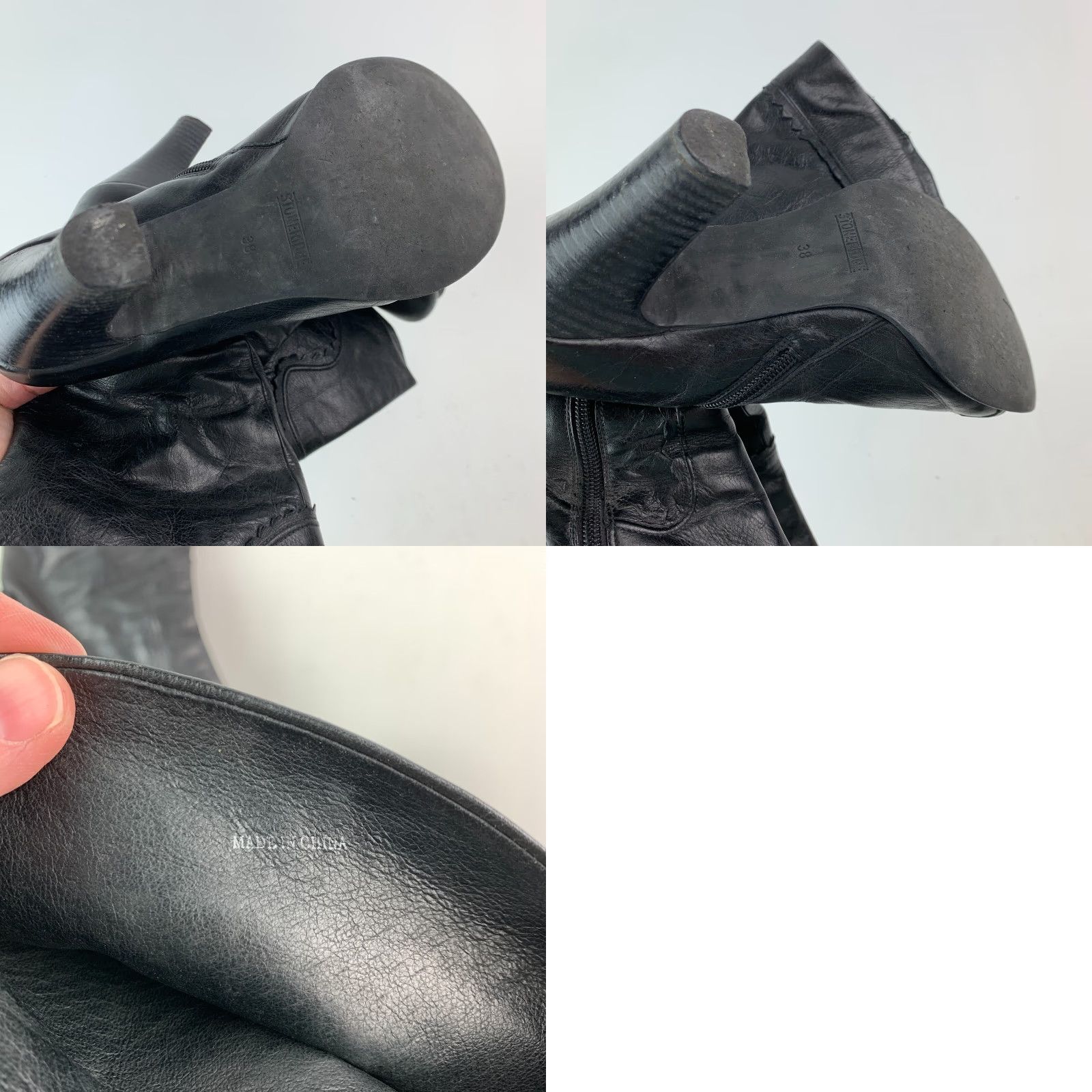 Vintage VINTAGE Stoneridge Black Leather Boots Size EU 38 Women Riding Boot Leather 2.5" Heel 8.5" Toe Size US 8 / IT 38 - 9 Thumbnail