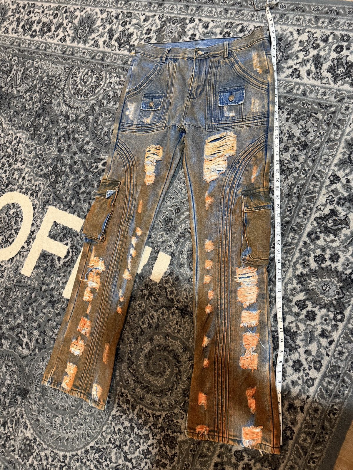 Ryan Knew Ryan Knew denim blue orange Size US 32 / EU 48 - 3 Thumbnail