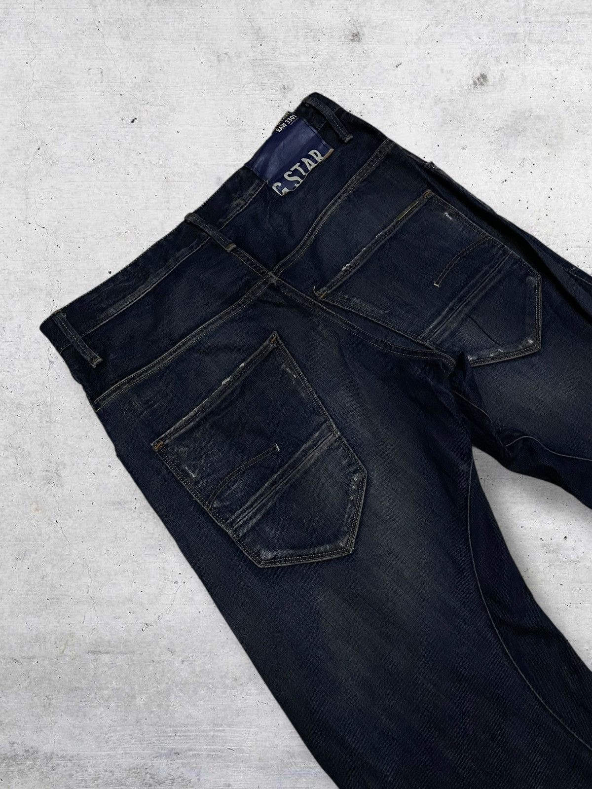 G-Star VINTAGE G-STAR RAW 90S ORIGINAL DESIGNER LOOSE TAPERED DENIM Size US 32 / EU 48 - 15 Thumbnail