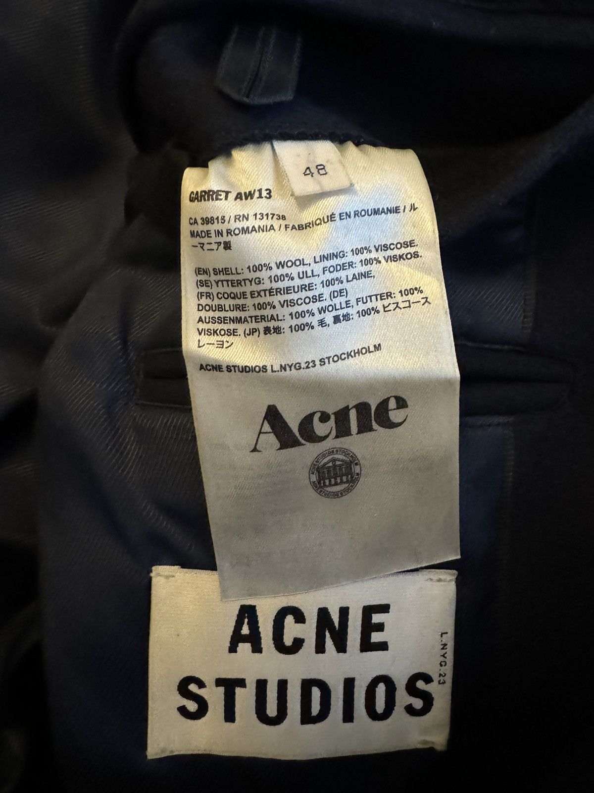 Acne Studios Acne Studios Garrett Coat Size US M / EU 48-50 / 2 - 4 Thumbnail
