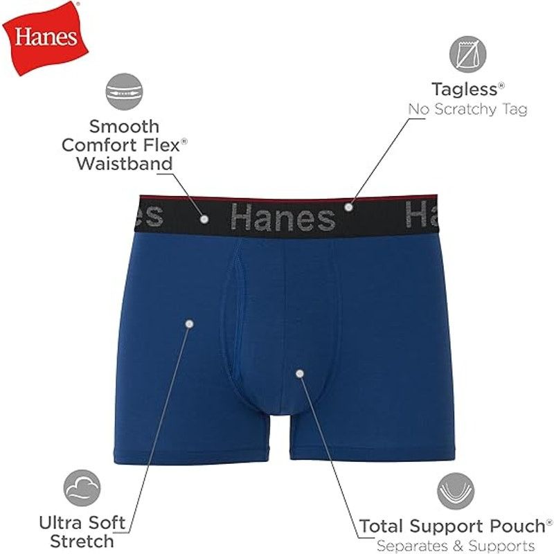 Hanes New Hanes 3 Pack Mens Medium Pouch Boxer Brief Underwear Size US M / EU 48-50 / 2 - 6 Thumbnail