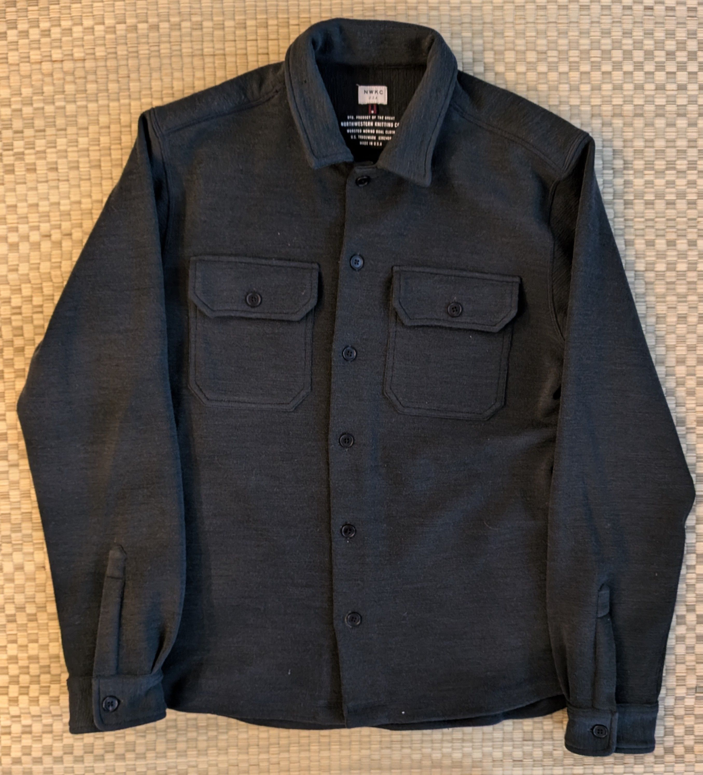 NWKC NWKC Northwest Knitting Co. Wool CPO Shirt Made in USA Size US M / EU 48-50 / 2 - 1 Thumbnail