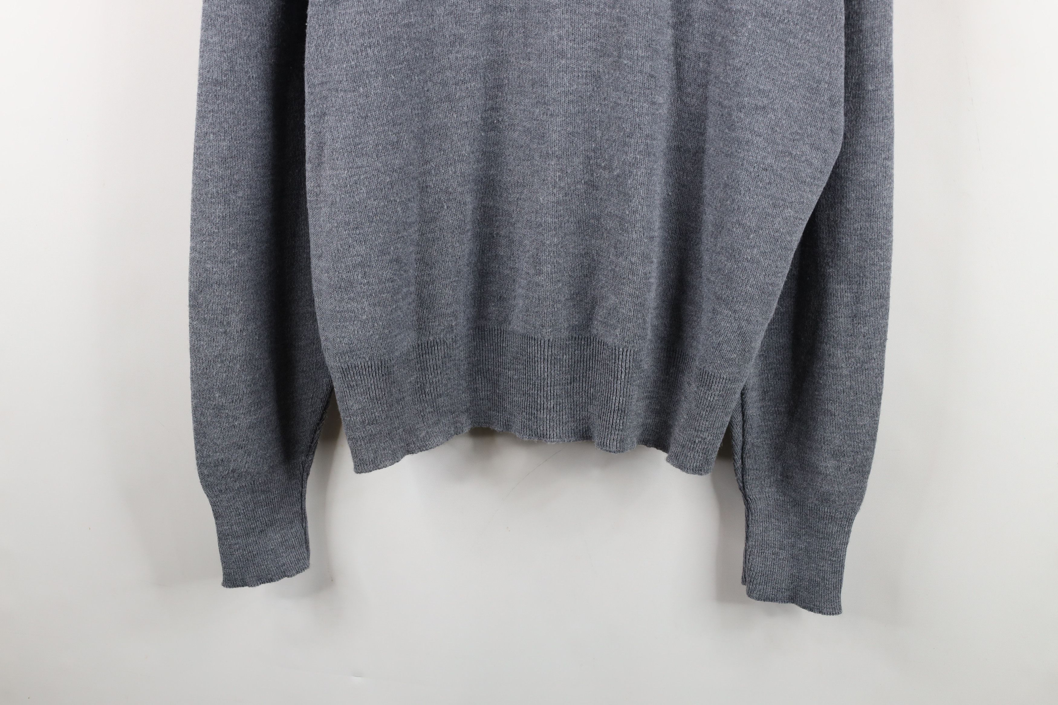 Vintage Vintage 70s 80s Streetwear Golf Knit V-Neck Sweater USA Gray Size US XL / EU 56 / 4 - 3 Thumbnail