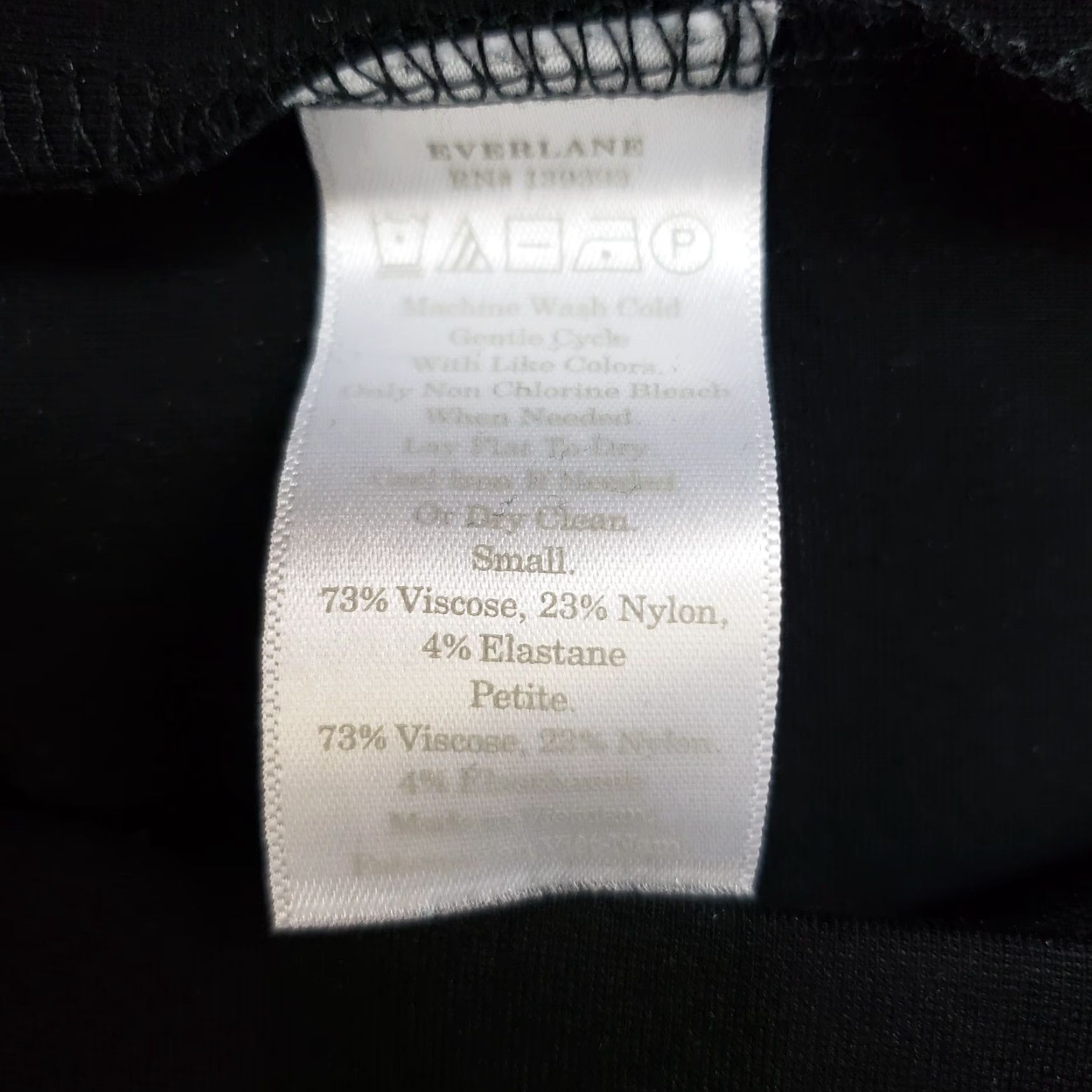 Everlane Everlane Womens Skirt Ponte Knit Pencil Sz Small Black Elastic Waist Size 28" / US 6 / IT 42 - 4 Thumbnail