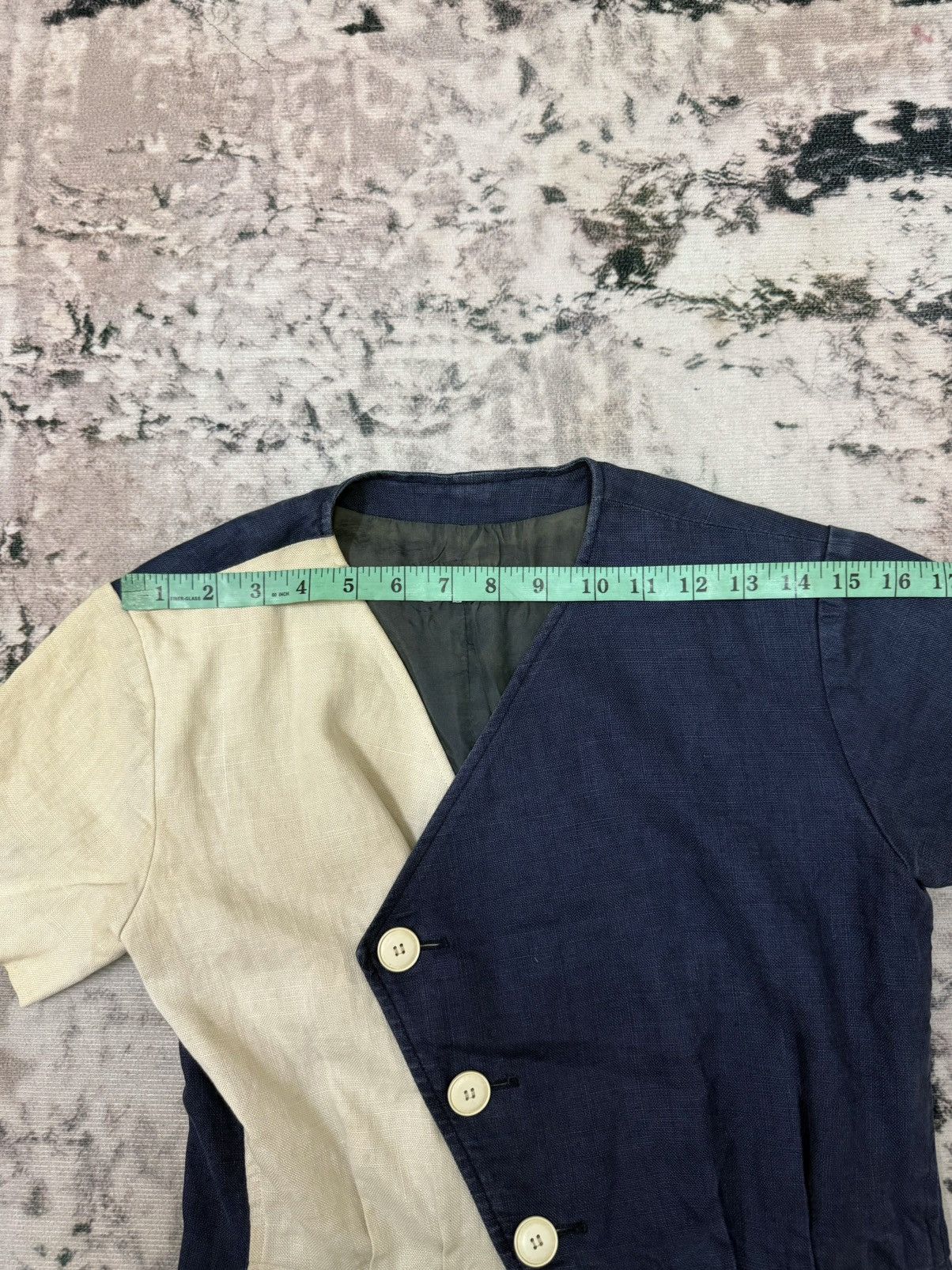 Saint Laurent Paris YVES SAINT LAURENT PARIS RIVE GAUCHE 1970’s LINEN DAY DRESS Size XS / US 0-2 / IT 36-38 - 16 Thumbnail