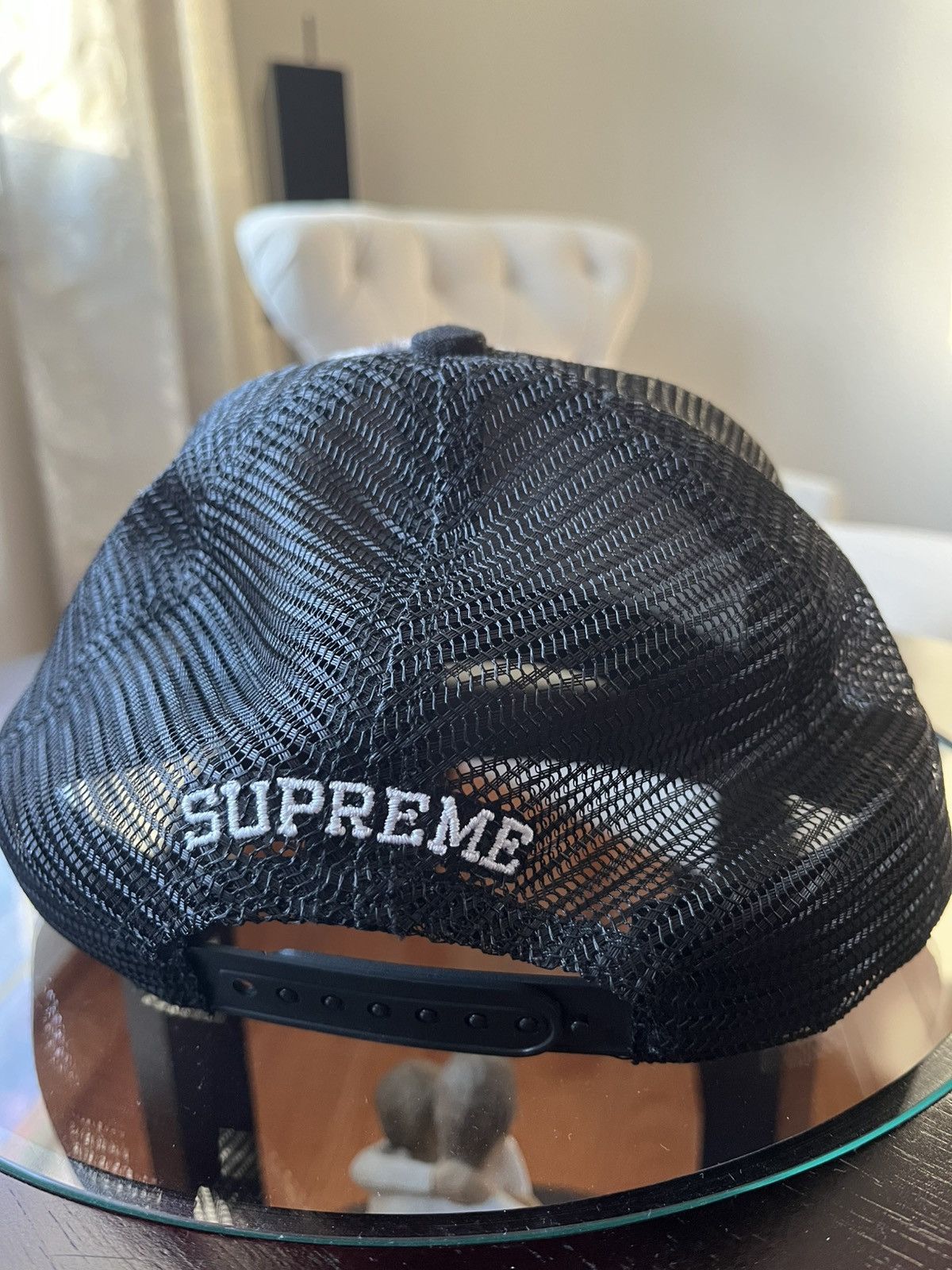 Supreme Supreme SS20 Leopard Mesh Back 5-Panel Hat Black Size ONE SIZE - 2 Thumbnail