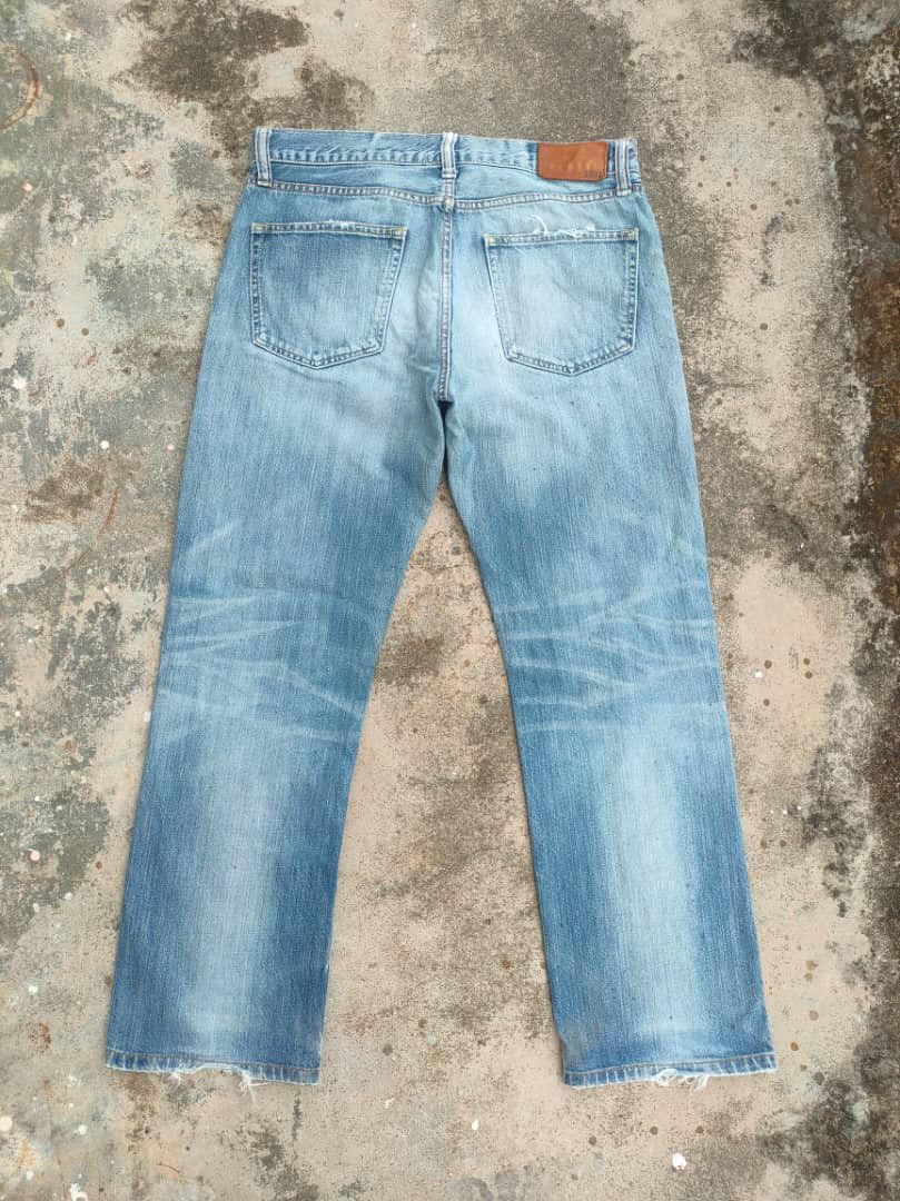 Japanese Brand VINTAGE JAPANESE S002 RIPPED FADED JEANS DENIM PANTS Size US 34 / EU 50 - 7 Thumbnail