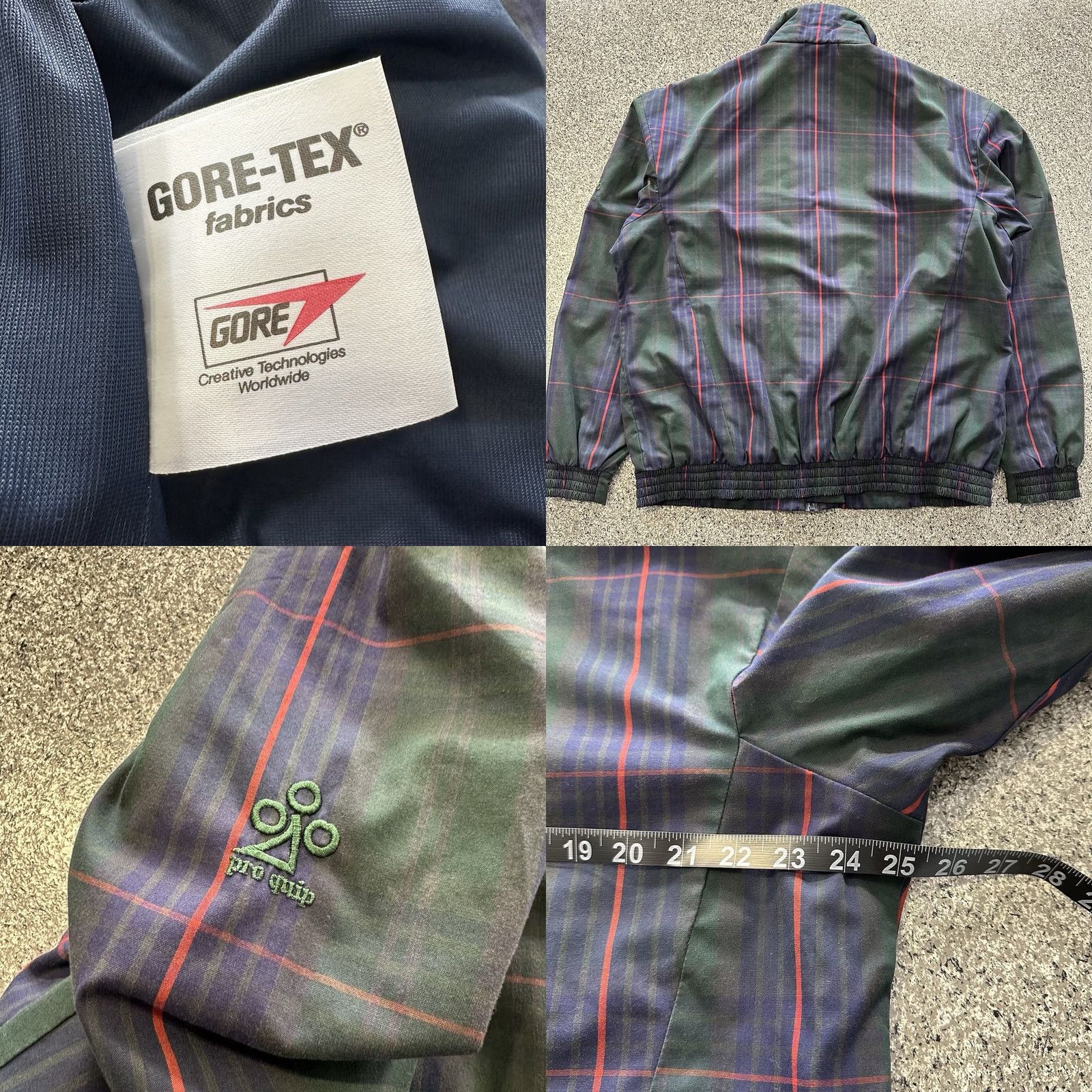 Vintage VINTAGE ProQuip Windbreaker Jacket Mens M Green Plaid Waterproof - ProQuip Jacket Mens M Green Plaid Waterproof Windbreaker Size US L / EU 52-54 / 3 - 8 Thumbnail