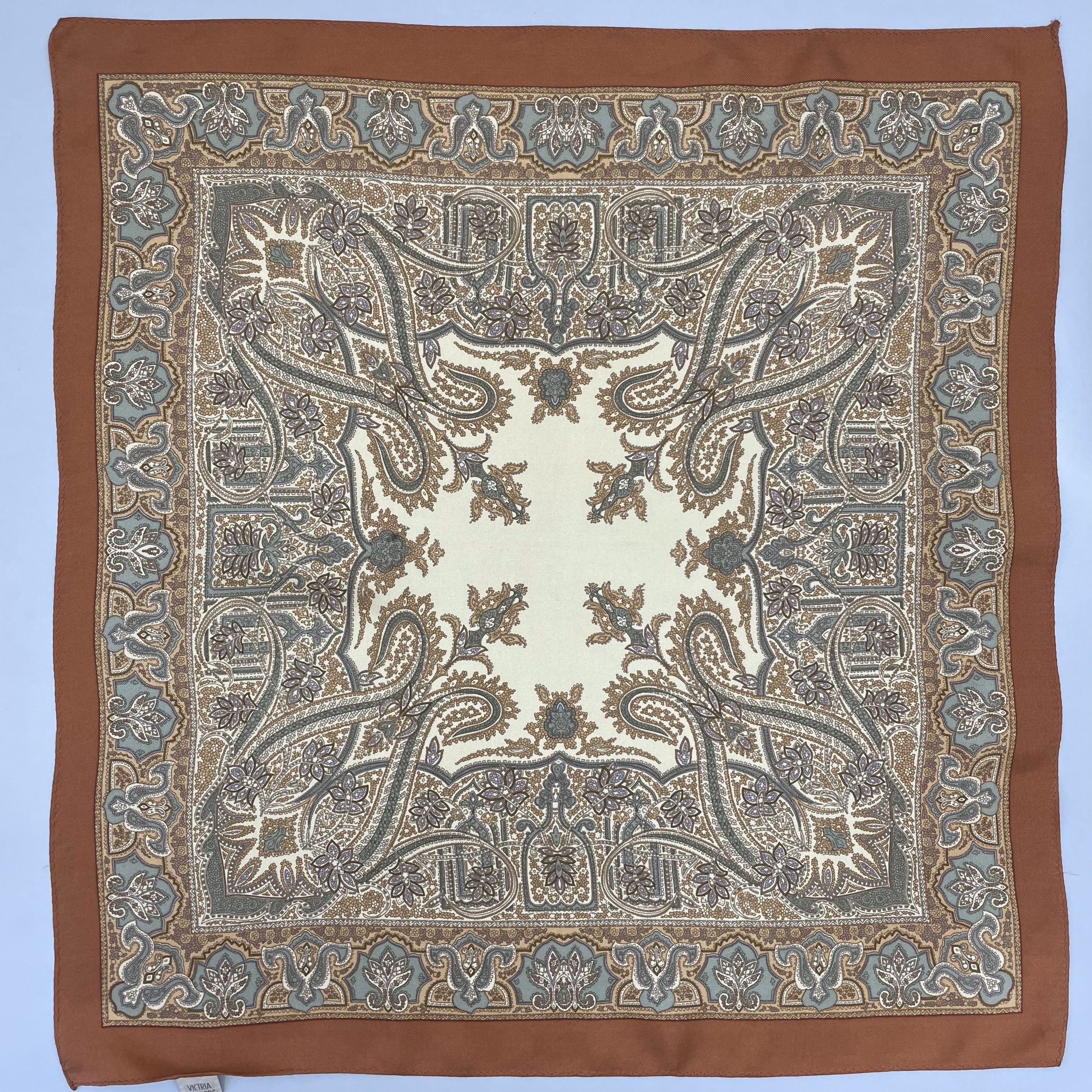 Designer × Vintage Victoria Richard Silk Handkerchief / Scarves- 4300 Size ONE SIZE - 3 Thumbnail