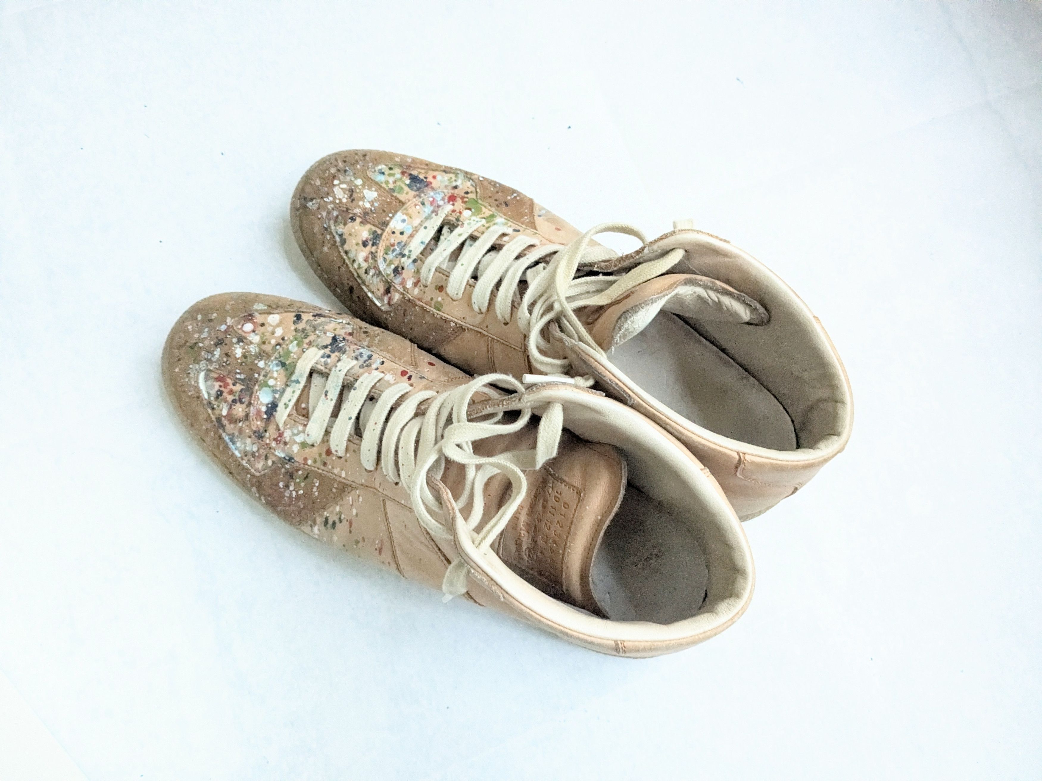 Maison Margiela Maison Margiela Replica GAT Paint Splatter 10 43 Brown Size US 10 / EU 43 - 12 Thumbnail
