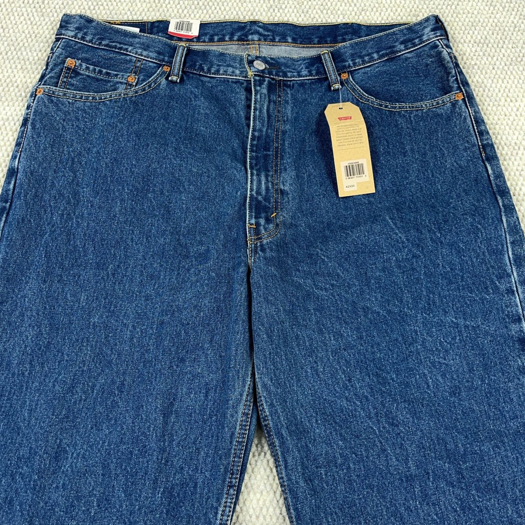 Levi's Levis 550 Jeans Men 42x30 Relaxed Fit Straight Leg Med Wash Pants Baggy Work Size US 42 / EU 58 - 4 Thumbnail