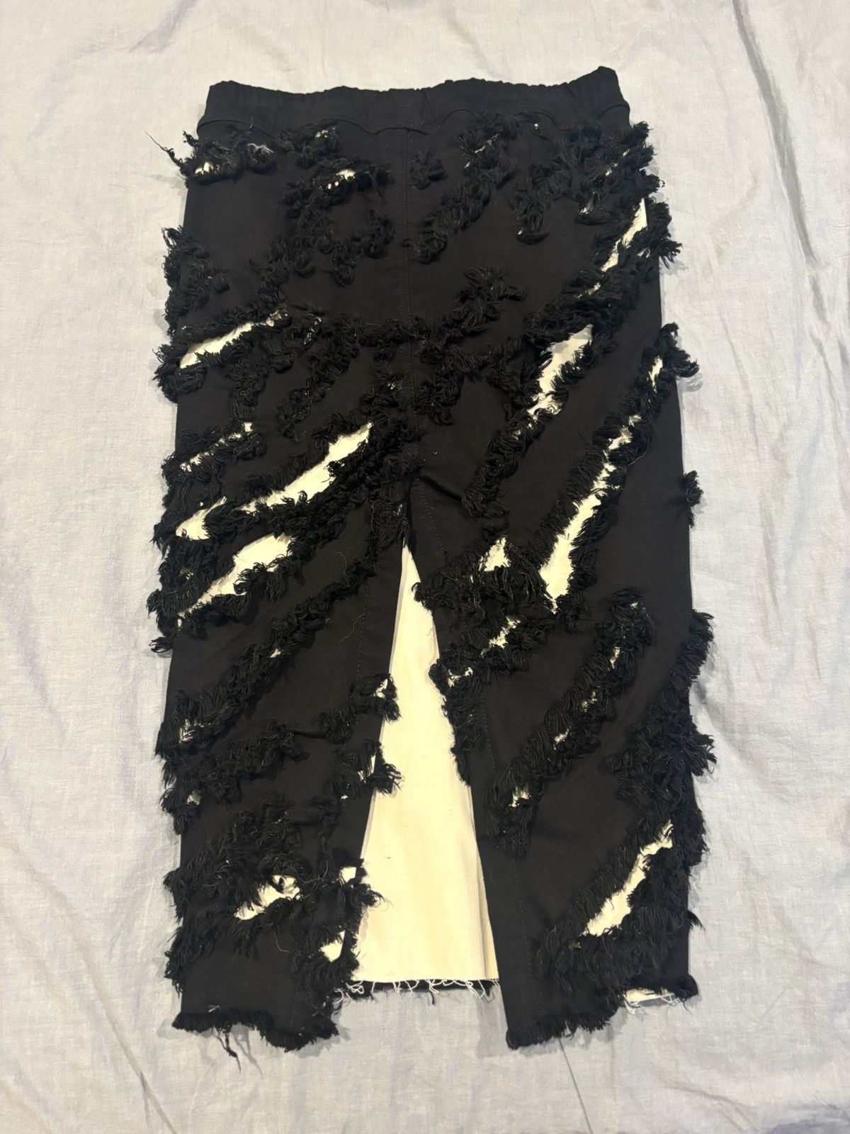 Rick Owens Rick Owens BLACK Denim skirt IT42 – New Size L / US 10 / IT 46 - 3 Thumbnail