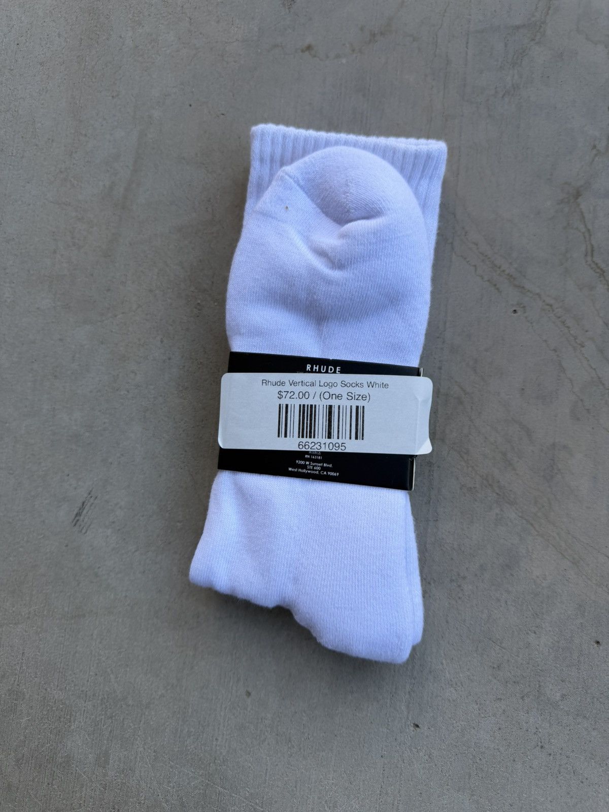 Rhude Rhude Logo Knit Socks – White | Brand New Size ONE SIZE - 2 Thumbnail