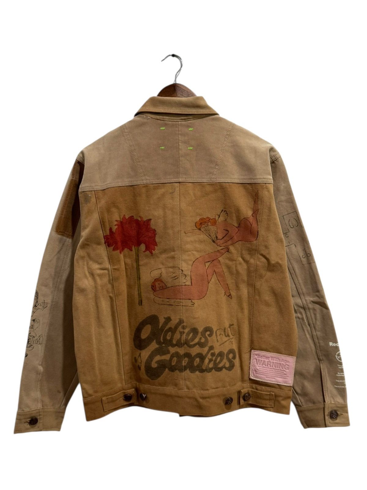 Better With Age Better With Age Harrison Reconstructed Work Jacket Khaki Size US M / EU 48-50 / 2 - 9 Thumbnail