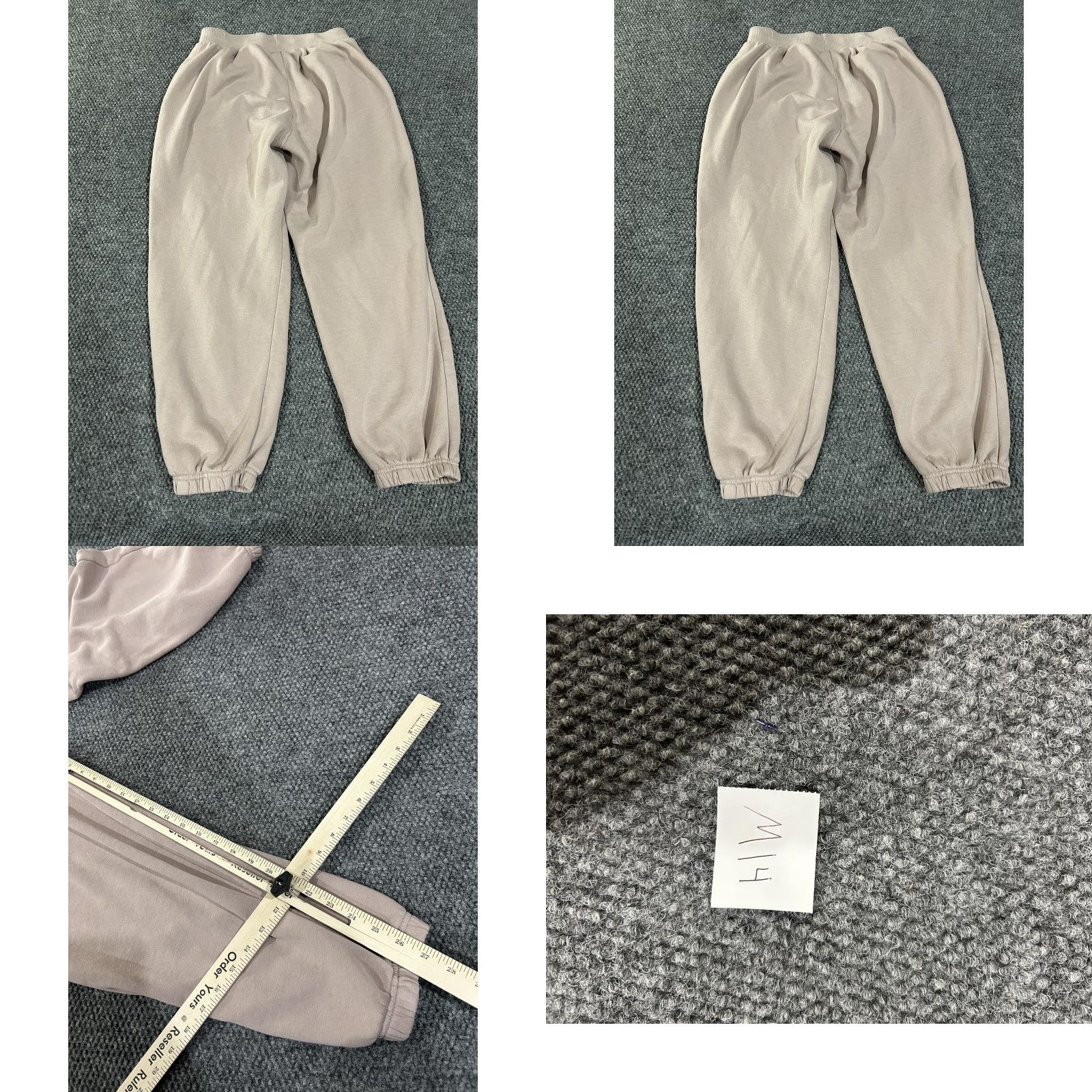 Nike Nike Sweatpants Mens Small Beige Fleece Joggers Swoosh Logo Athletic Pants Size US 29 - 8 Thumbnail