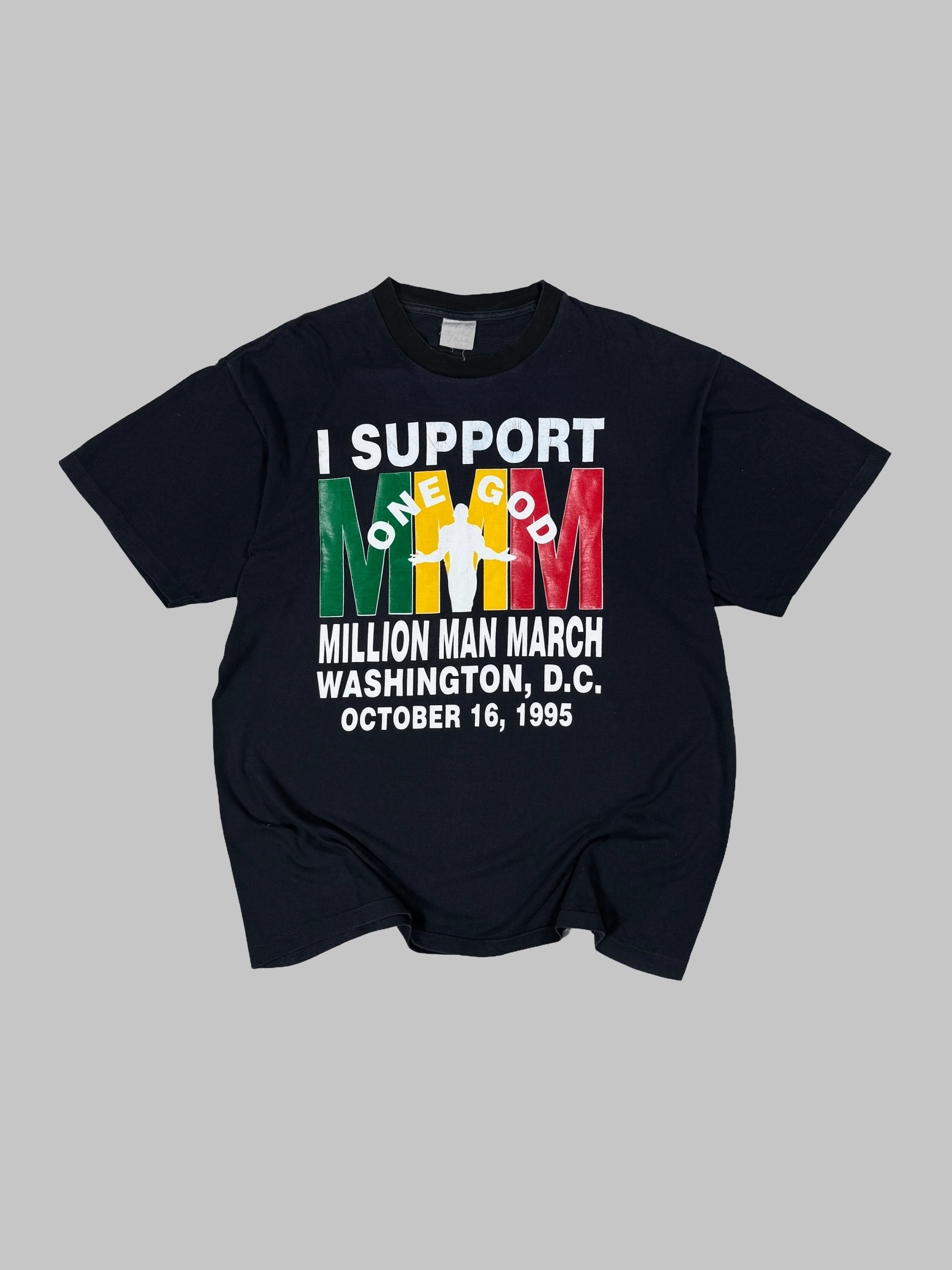 Vintage Million Man March One God October 16 1995 tee