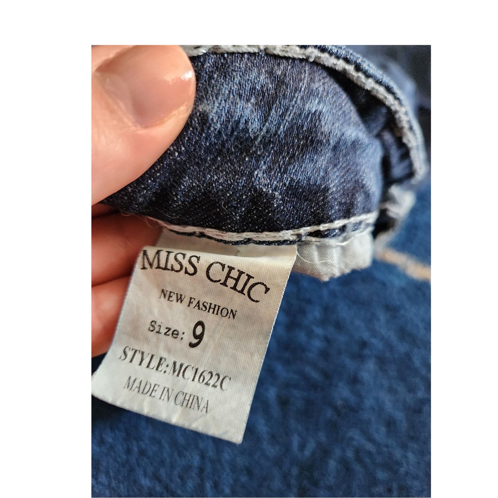 Other Miss Chic Women's Embellished Dark Wash Denim Jeans-9 Size 30" / US 8 / IT 44 - 10 Thumbnail