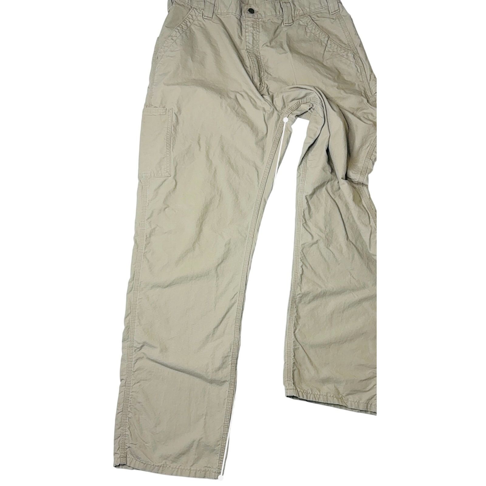 Carhartt Carhartt B151 Tan Duck Canvas Carpenter Pants 38x34 Tall Size US 38 / EU 54 - 7 Thumbnail