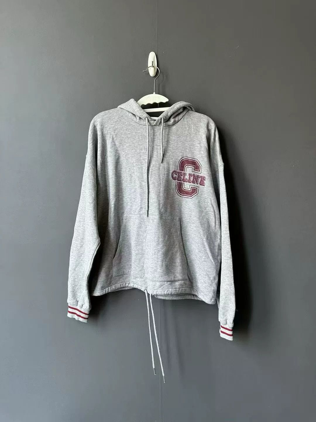 Celine Celine Gray Hoodie Size US S / EU 44-46 / 1 - 1 Thumbnail