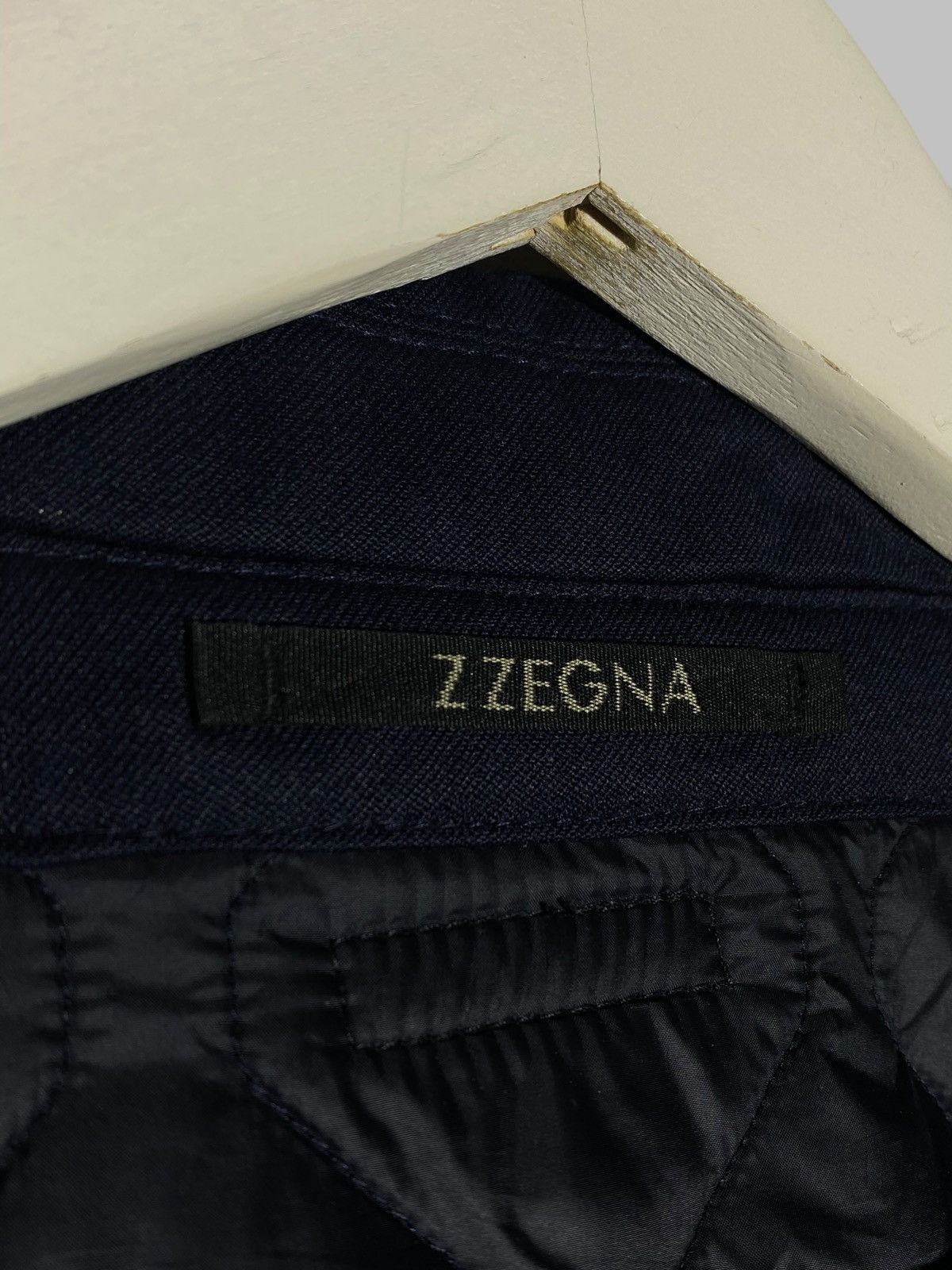Z Zegna 🔥 ZEGNA WOOL V-NECK QUILTED PADDED JACKET ITALY CLASSIC FIT Size US XL / EU 56 / 4 - 18 Thumbnail