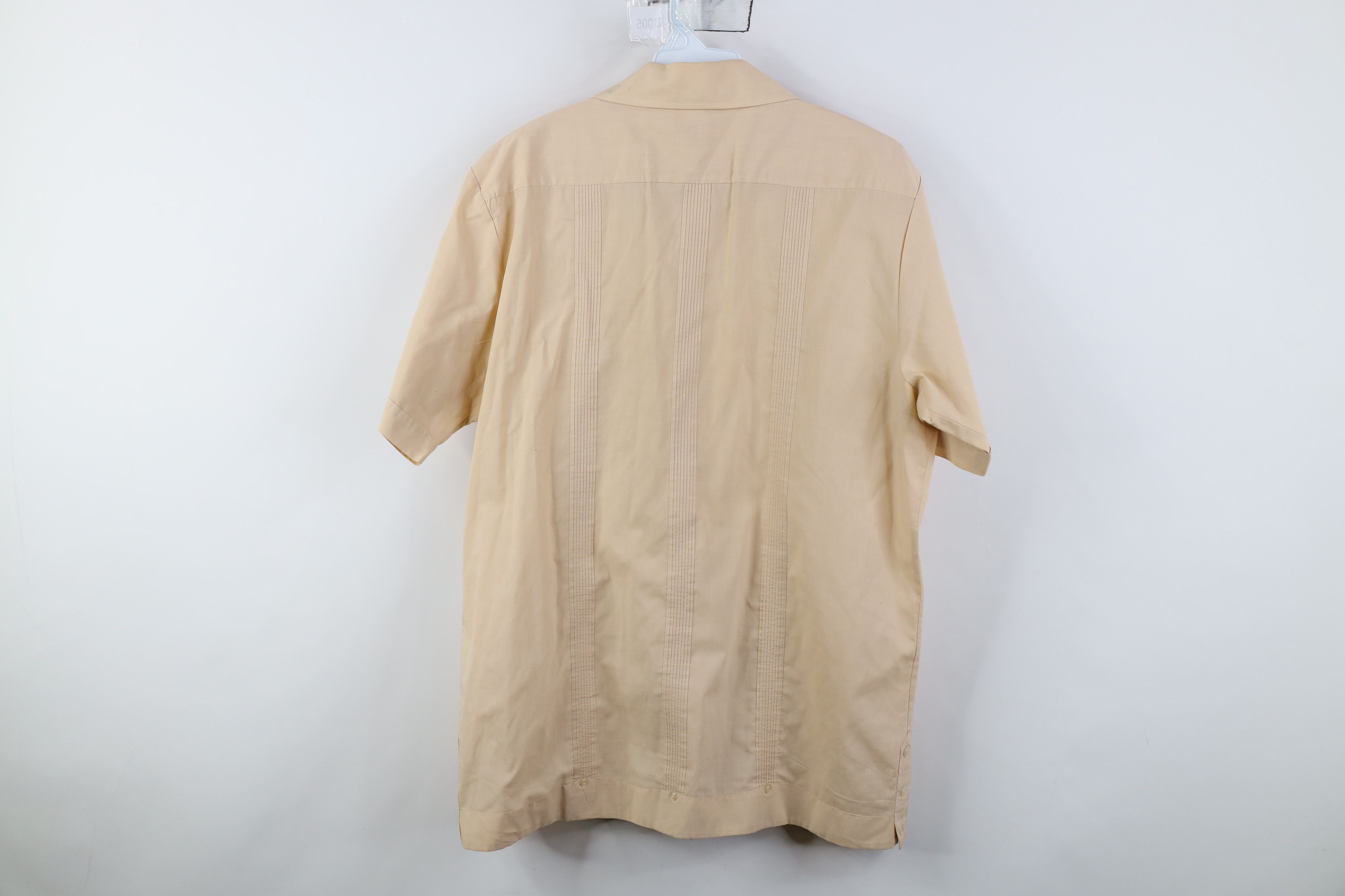 Vintage Vintage 60s 70s Rockabilly Guayabera Wedding Button Shirt Size US L / EU 52-54 / 3 - 11 Thumbnail