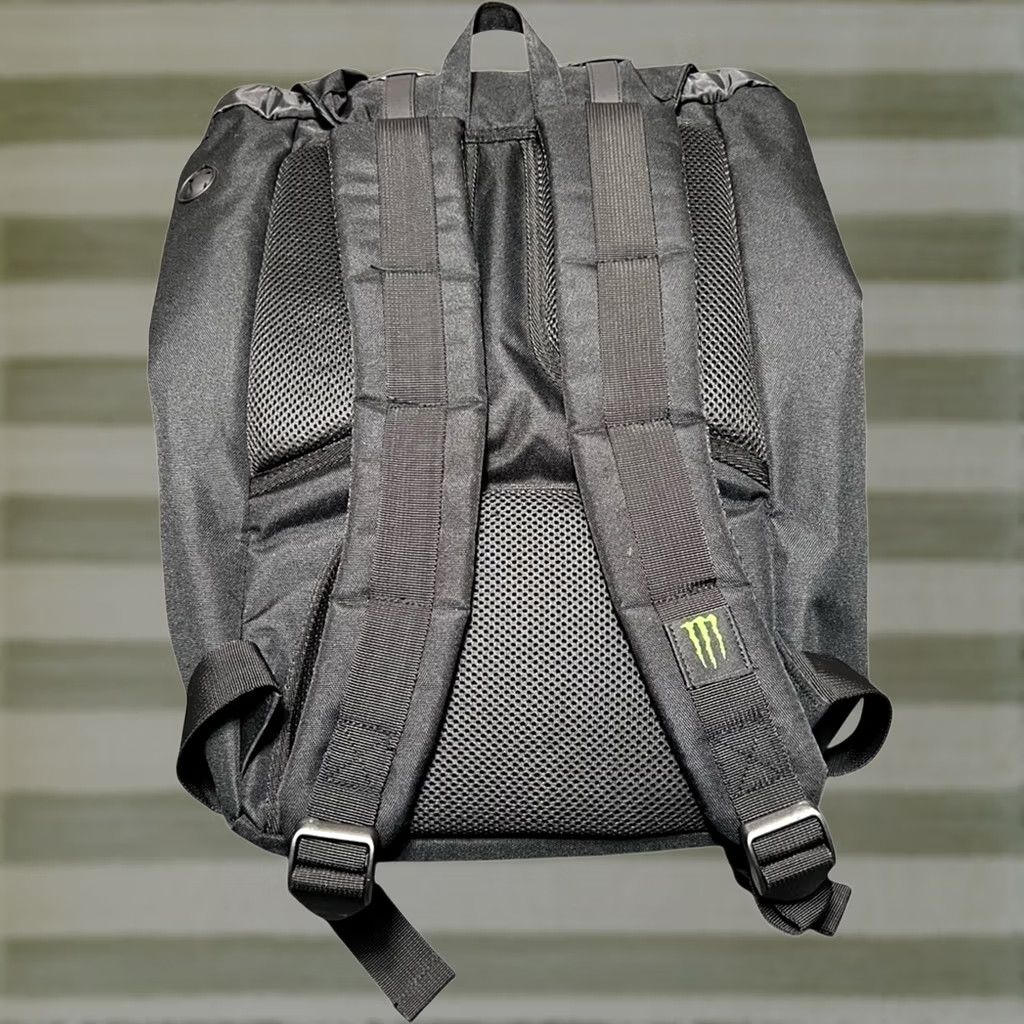 Vintage Monster Energy Backpack Black 20"x15" Unisex Adults Nylon Sprabs? Size ONE SIZE - 1 Thumbnail