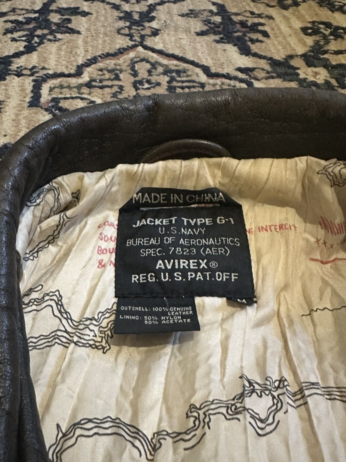 Avirex Avirex U.S navy type G-1 leather jacket Size US M / EU 48-50 / 2 - 9 Thumbnail